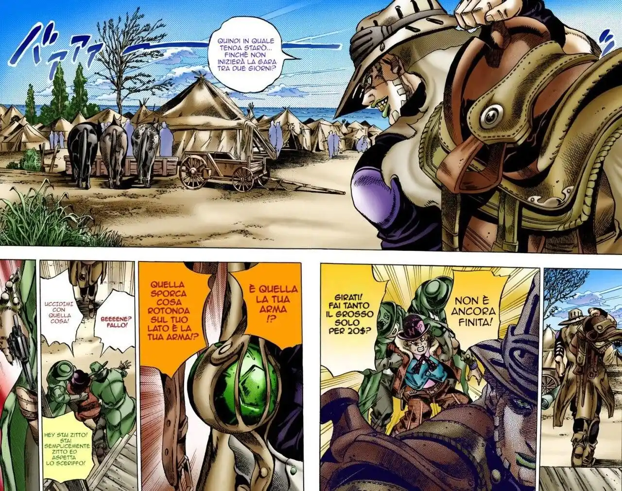 JoJo's Bizarre Adventure Part 7 - Steel Ball Run (Official Colored) Capitolo 02 page 7