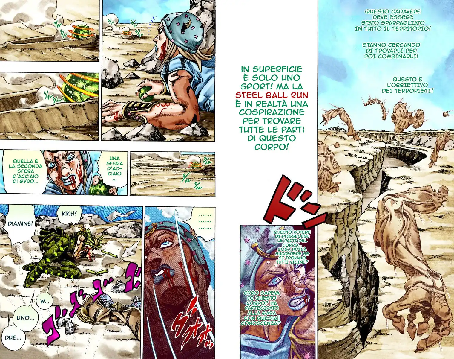 JoJo's Bizarre Adventure Part 7 - Steel Ball Run (Official Colored) Capitolo 26 page 28