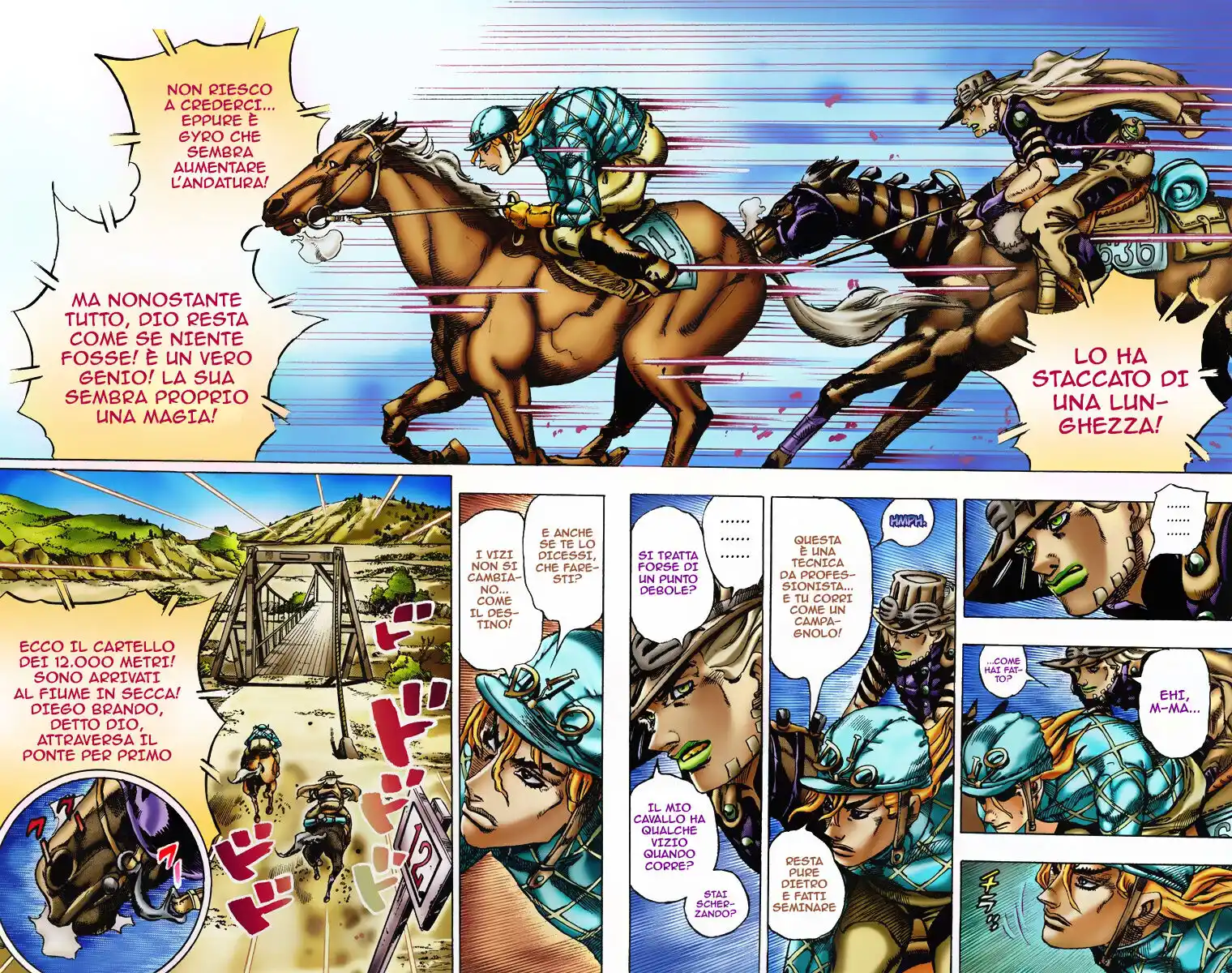 JoJo's Bizarre Adventure Part 7 - Steel Ball Run (Official Colored) Capitolo 06 page 11