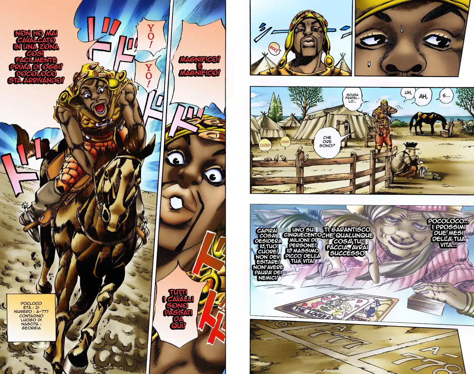 JoJo's Bizarre Adventure Part 7 - Steel Ball Run (Official Colored) Capitolo 06 page 17