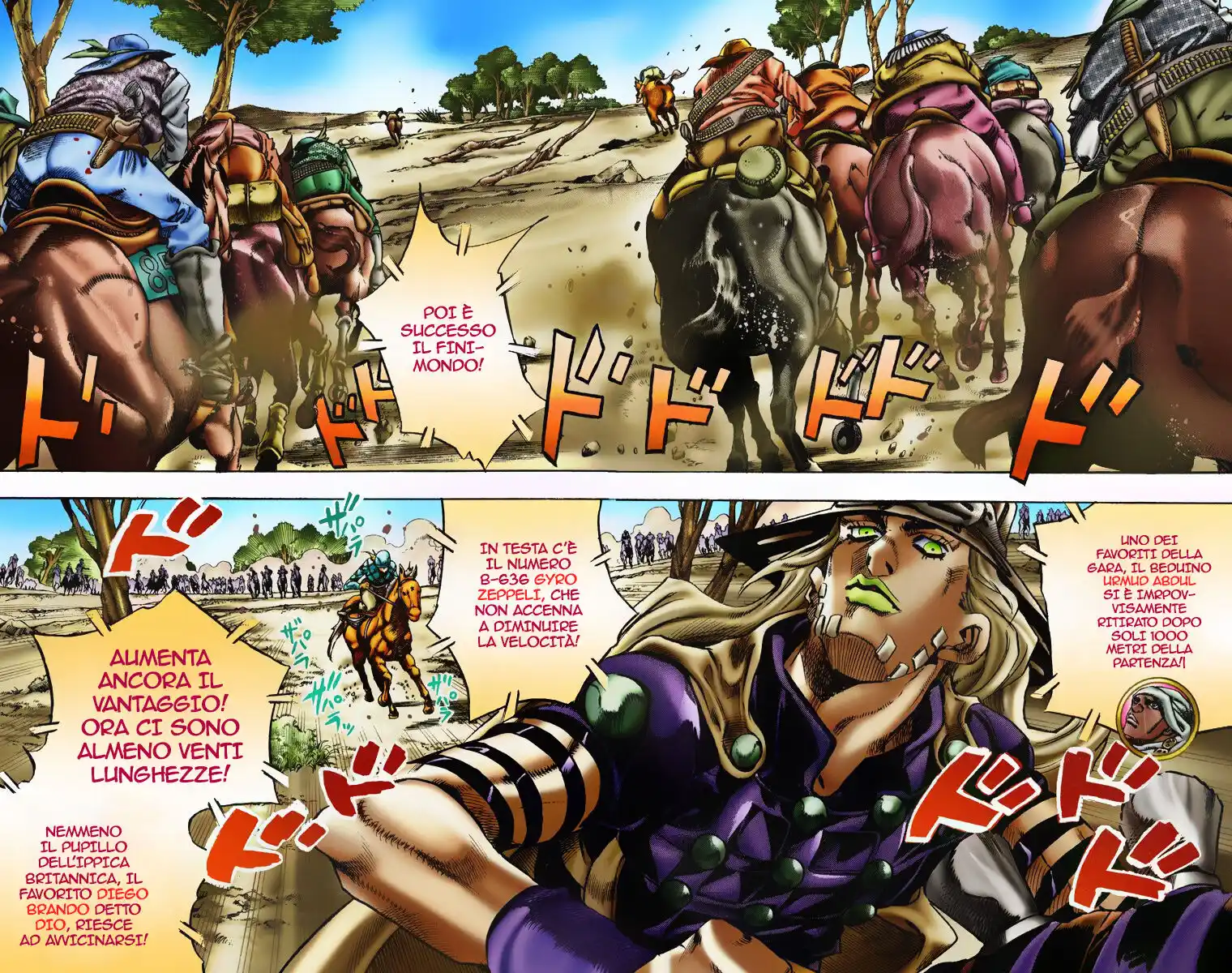 JoJo's Bizarre Adventure Part 7 - Steel Ball Run (Official Colored) Capitolo 06 page 3