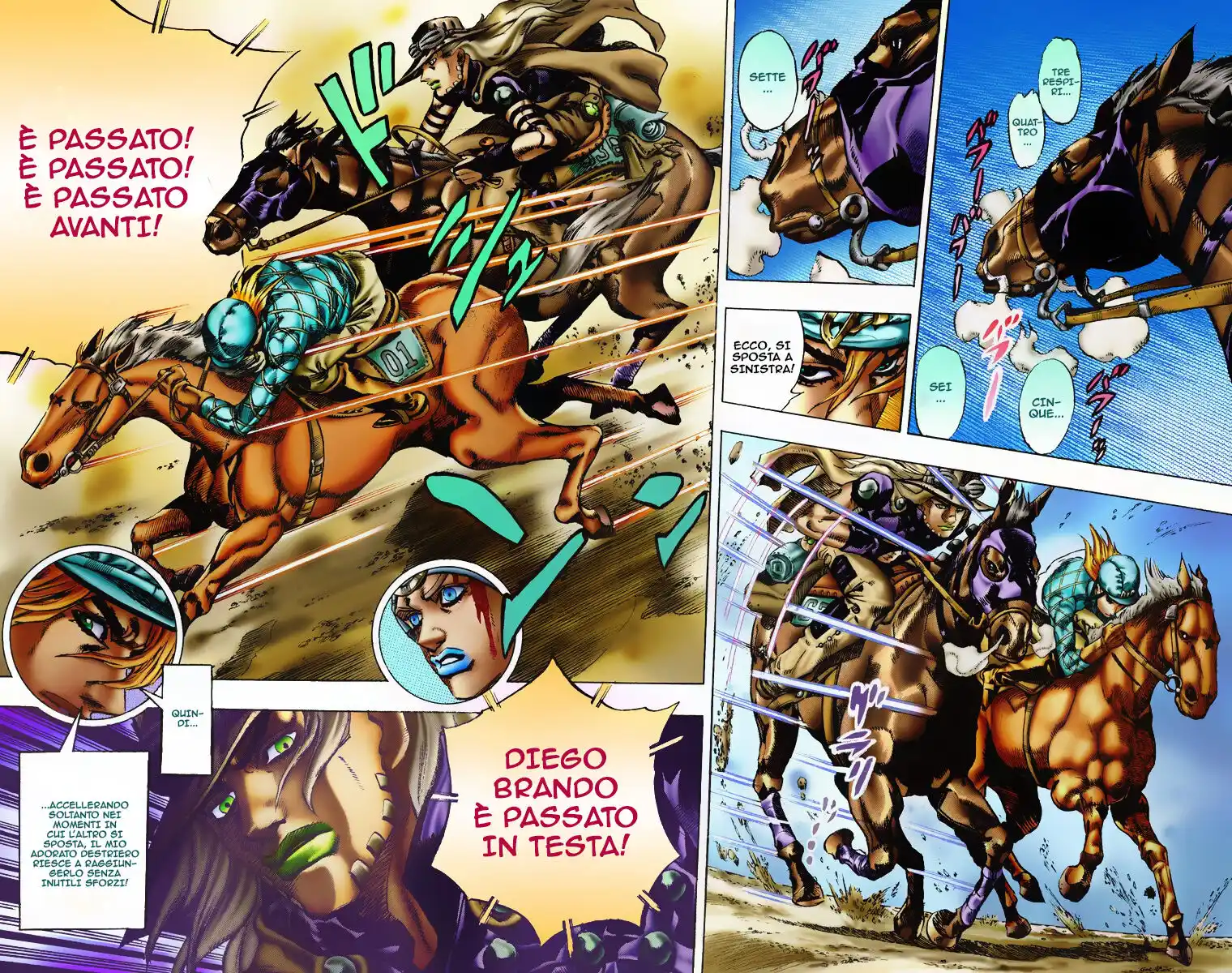 JoJo's Bizarre Adventure Part 7 - Steel Ball Run (Official Colored) Capitolo 06 page 9