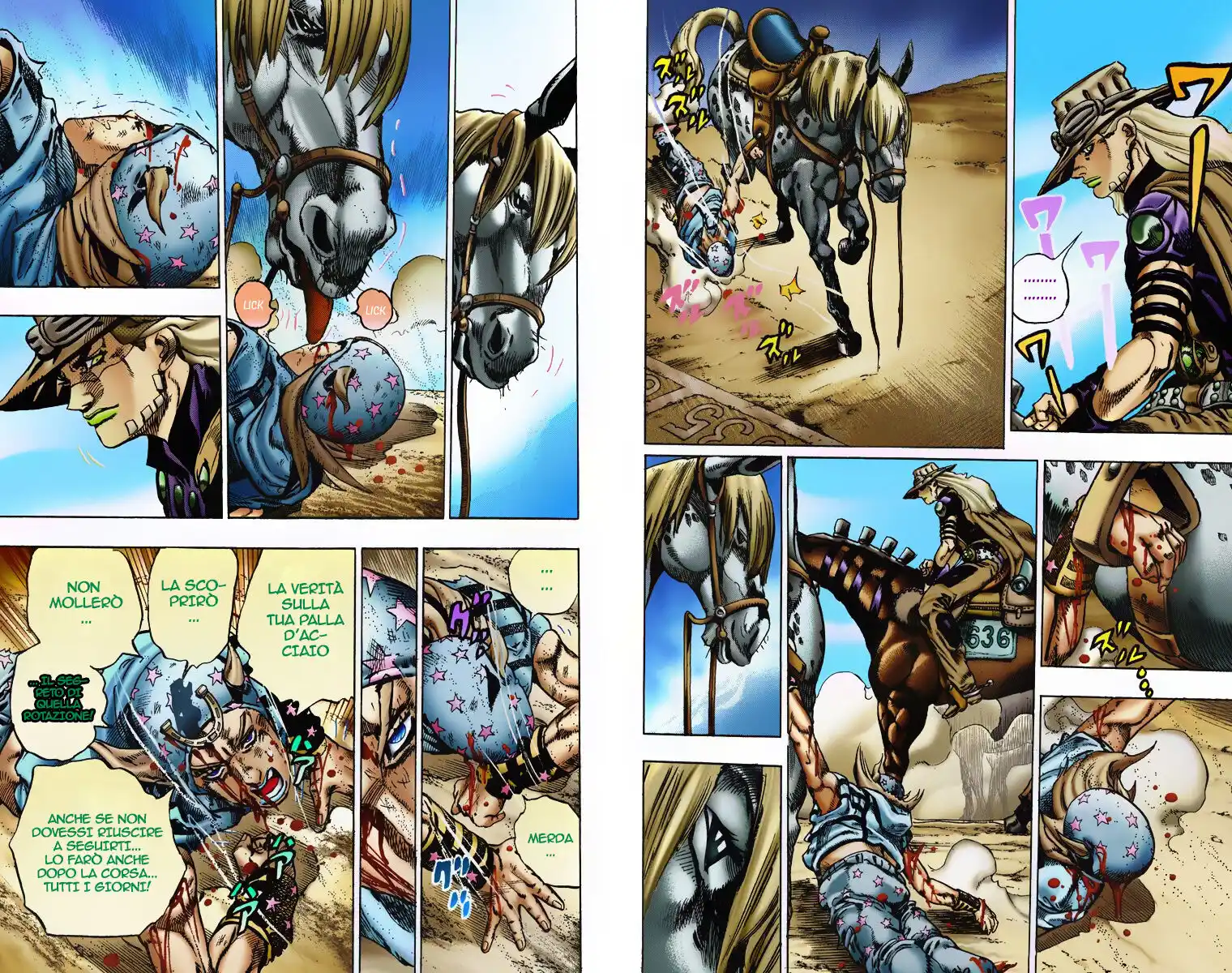 JoJo's Bizarre Adventure Part 7 - Steel Ball Run (Official Colored) Capitolo 04 page 13