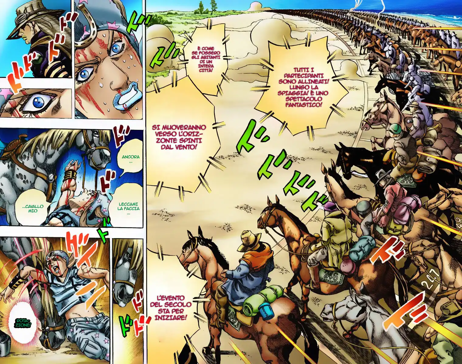 JoJo's Bizarre Adventure Part 7 - Steel Ball Run (Official Colored) Capitolo 04 page 15