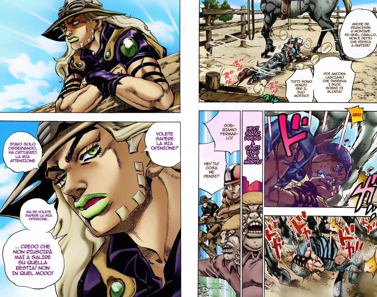 JoJo's Bizarre Adventure Part 7 - Steel Ball Run (Official Colored) Capitolo 04 page 6