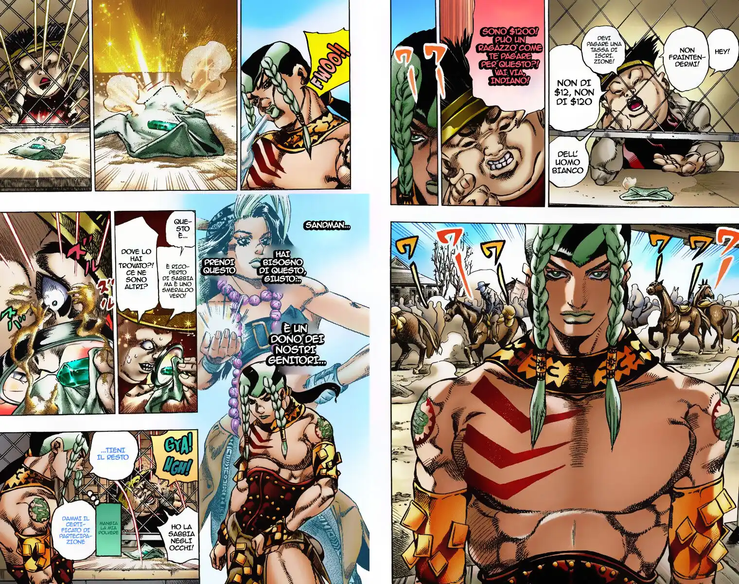 JoJo's Bizarre Adventure Part 7 - Steel Ball Run (Official Colored) Capitolo 04 page 8