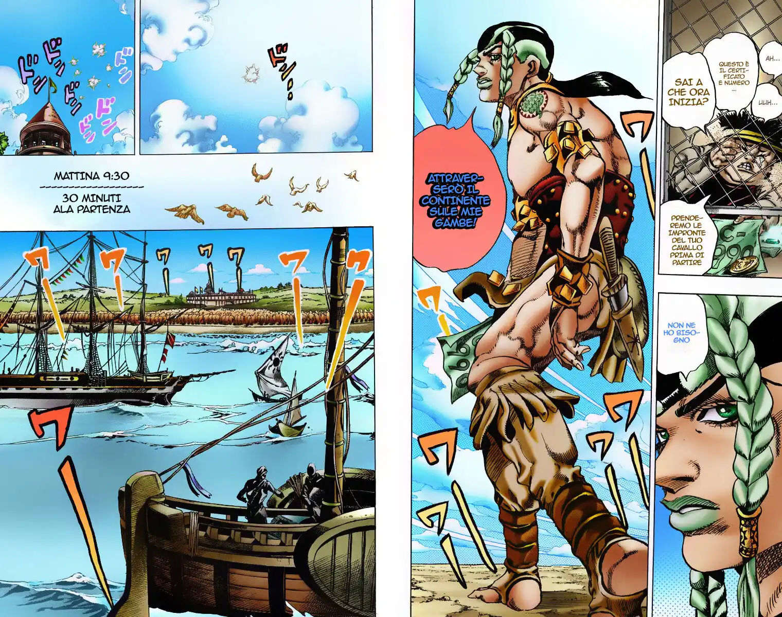 JoJo's Bizarre Adventure Part 7 - Steel Ball Run (Official Colored) Capitolo 04 page 9