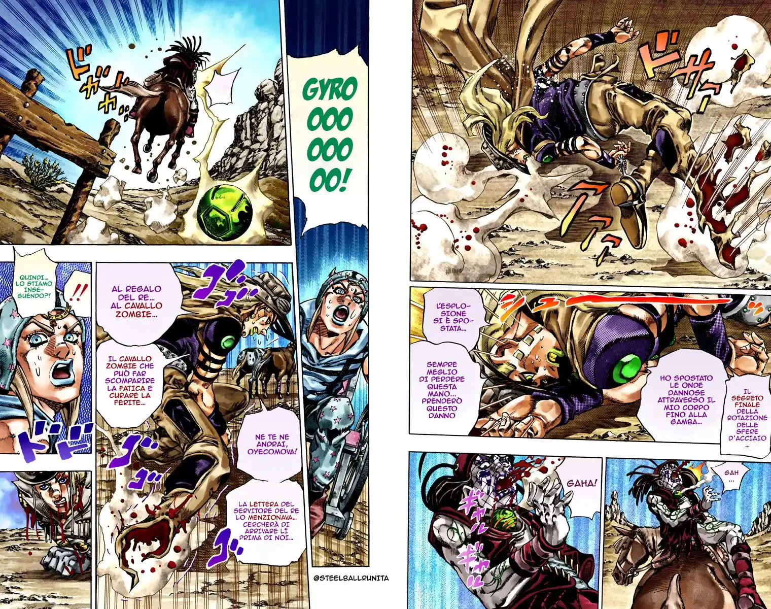 JoJo's Bizarre Adventure Part 7 - Steel Ball Run (Official Colored) Capitolo 22 page 18