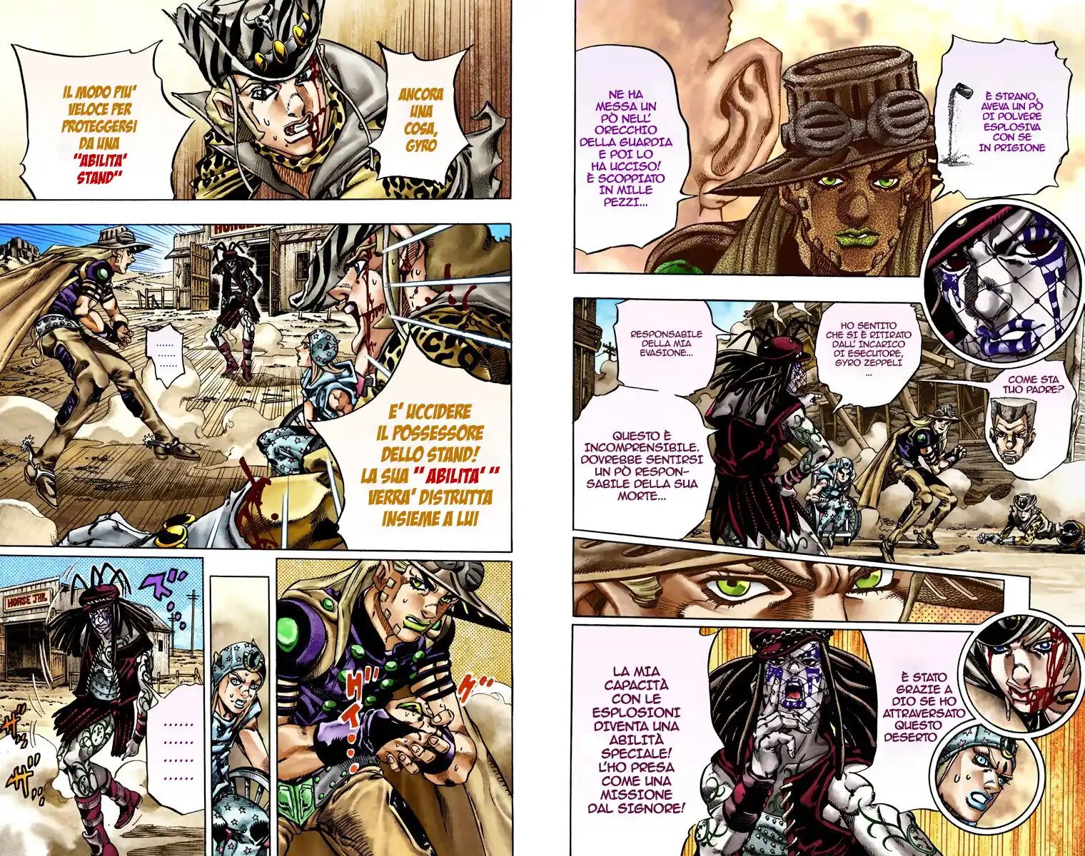 JoJo's Bizarre Adventure Part 7 - Steel Ball Run (Official Colored) Capitolo 22 page 8