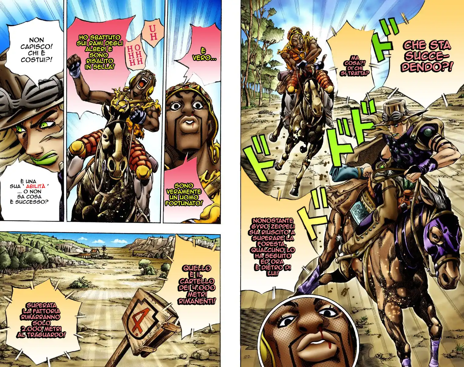 JoJo's Bizarre Adventure Part 7 - Steel Ball Run (Official Colored) Capitolo 08 page 16