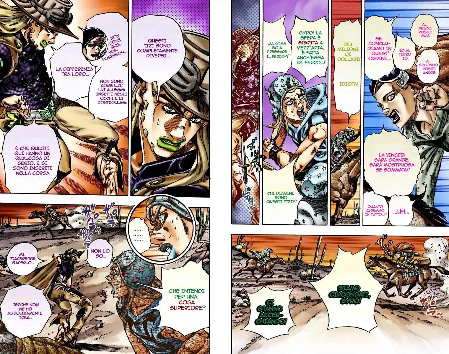 JoJo's Bizarre Adventure Part 7 - Steel Ball Run (Official Colored) Capitolo 16 page 10