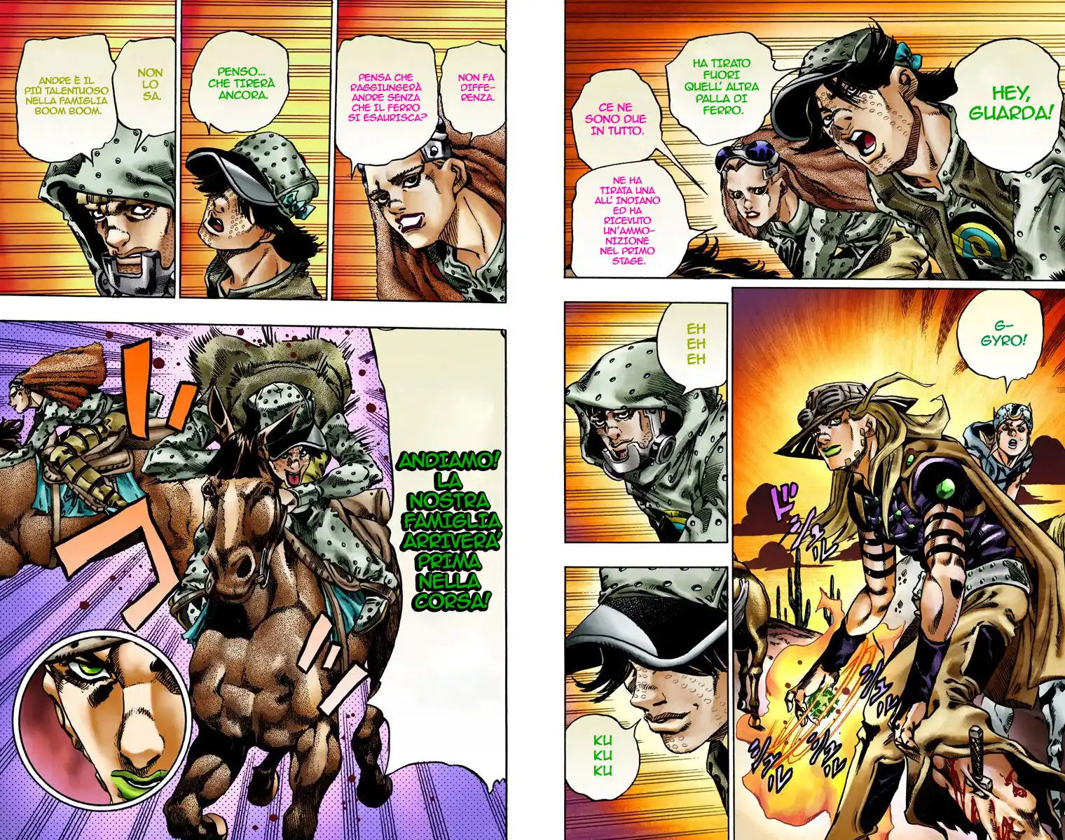 JoJo's Bizarre Adventure Part 7 - Steel Ball Run (Official Colored) Capitolo 16 page 14