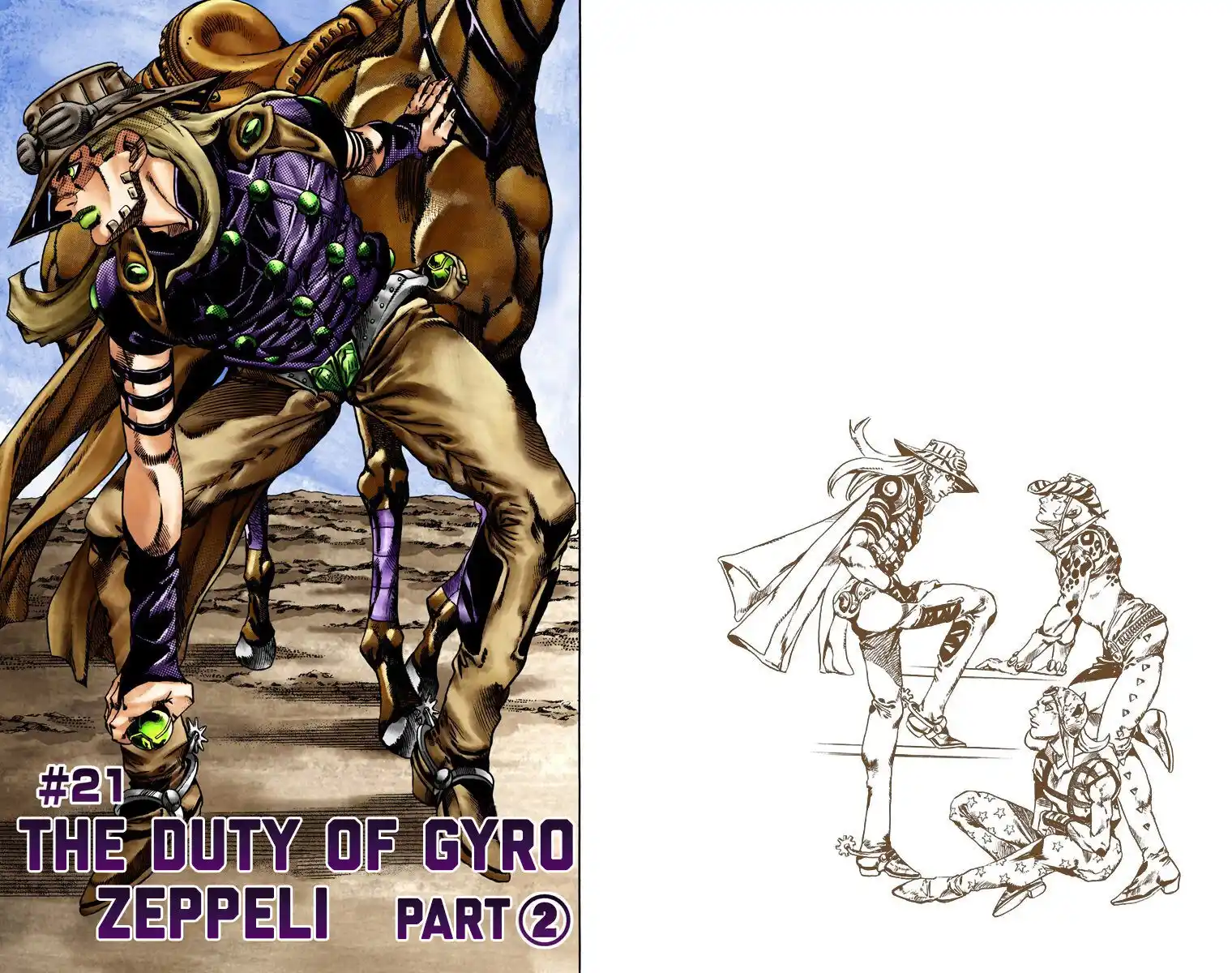 JoJo's Bizarre Adventure Part 7 - Steel Ball Run (Official Colored) Capitolo 21 page 1