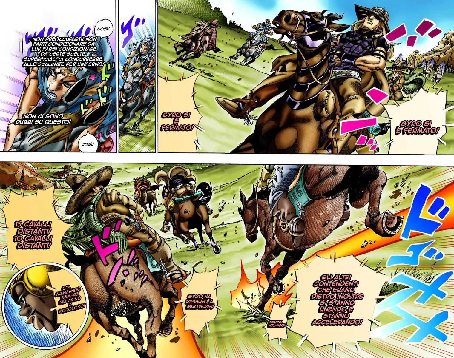 JoJo's Bizarre Adventure Part 7 - Steel Ball Run (Official Colored) Capitolo 09 page 8