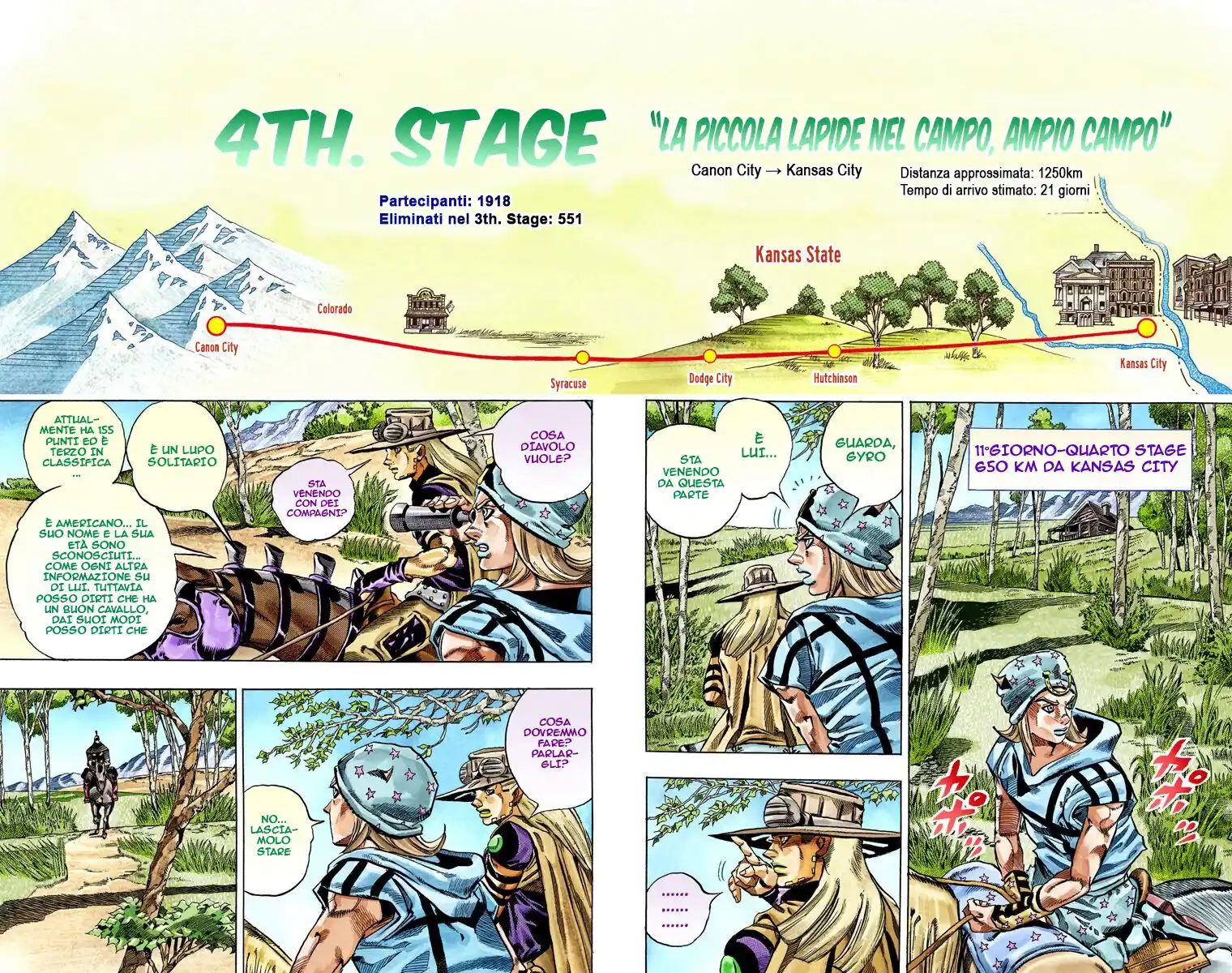 JoJo's Bizarre Adventure Part 7 - Steel Ball Run (Official Colored) Capitolo 33 page 3