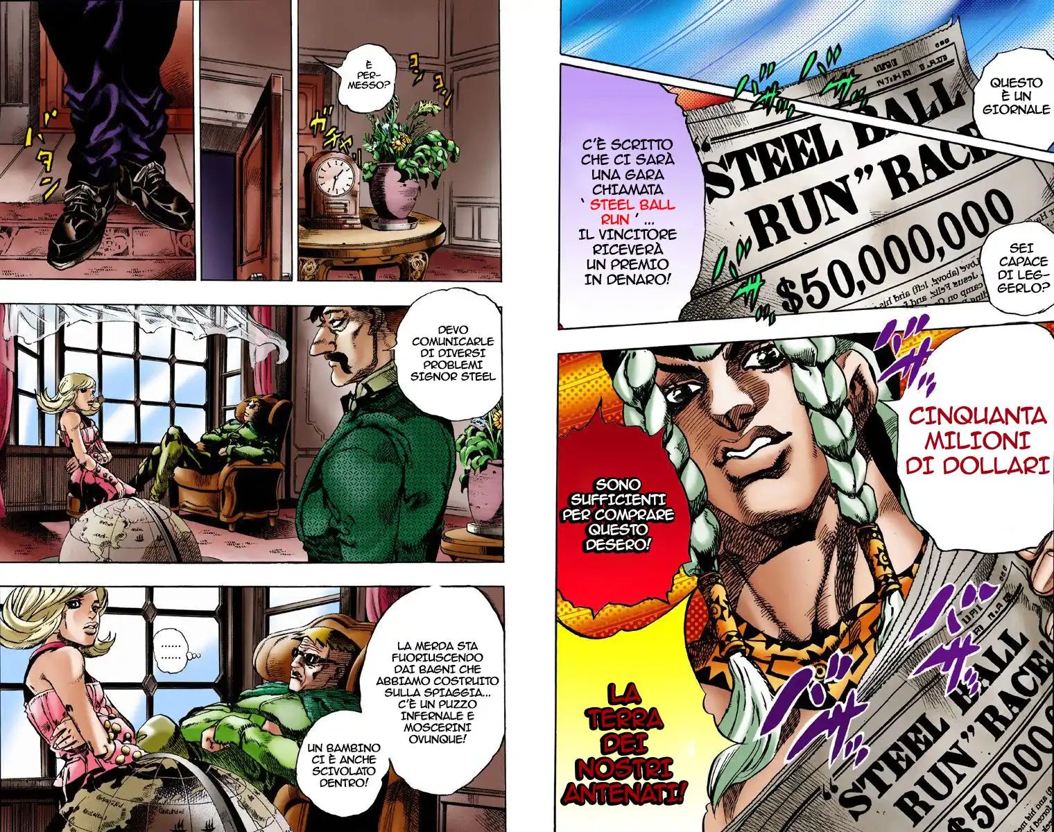 JoJo's Bizarre Adventure Part 7 - Steel Ball Run (Official Colored) Capitolo 01 page 14