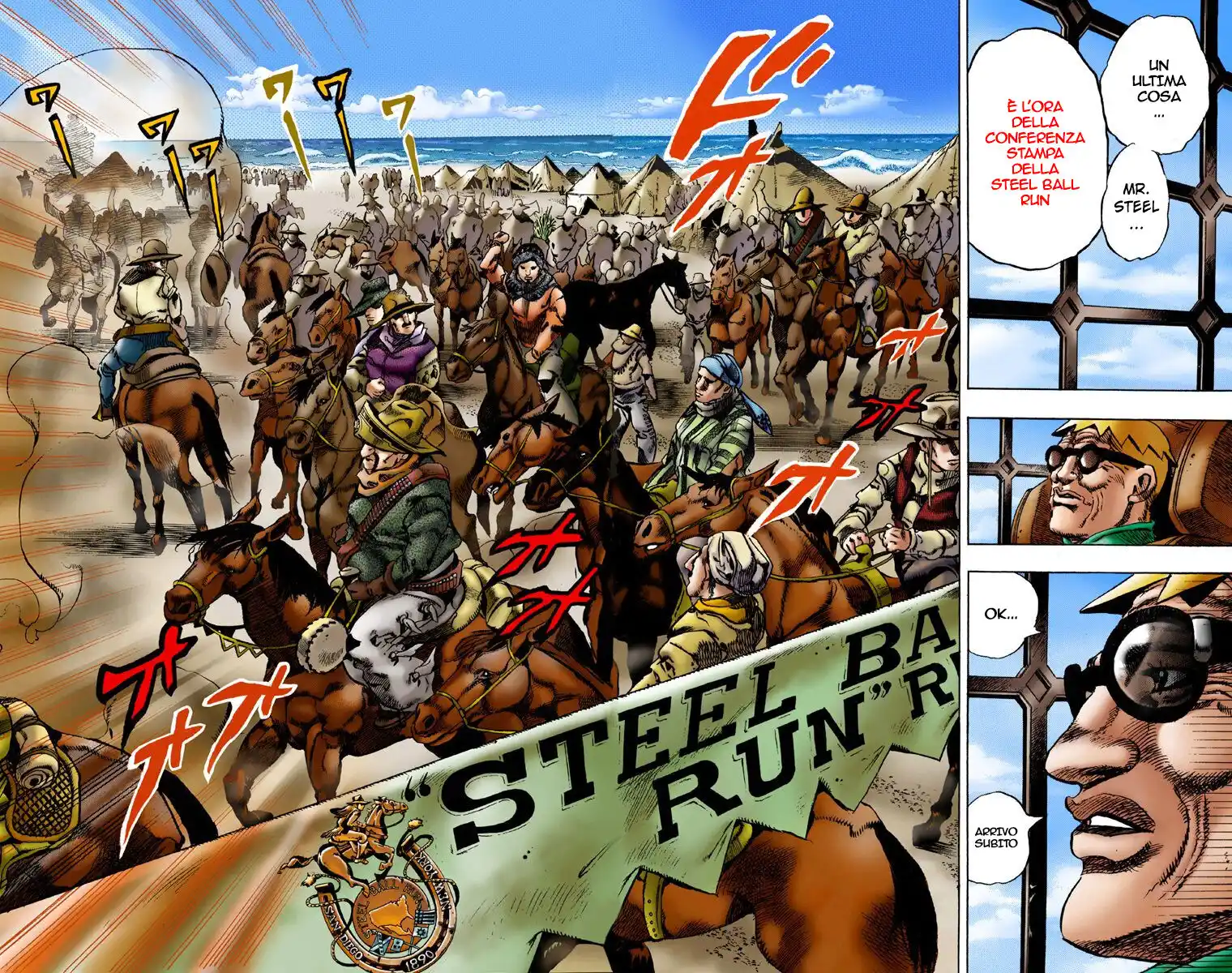 JoJo's Bizarre Adventure Part 7 - Steel Ball Run (Official Colored) Capitolo 01 page 16