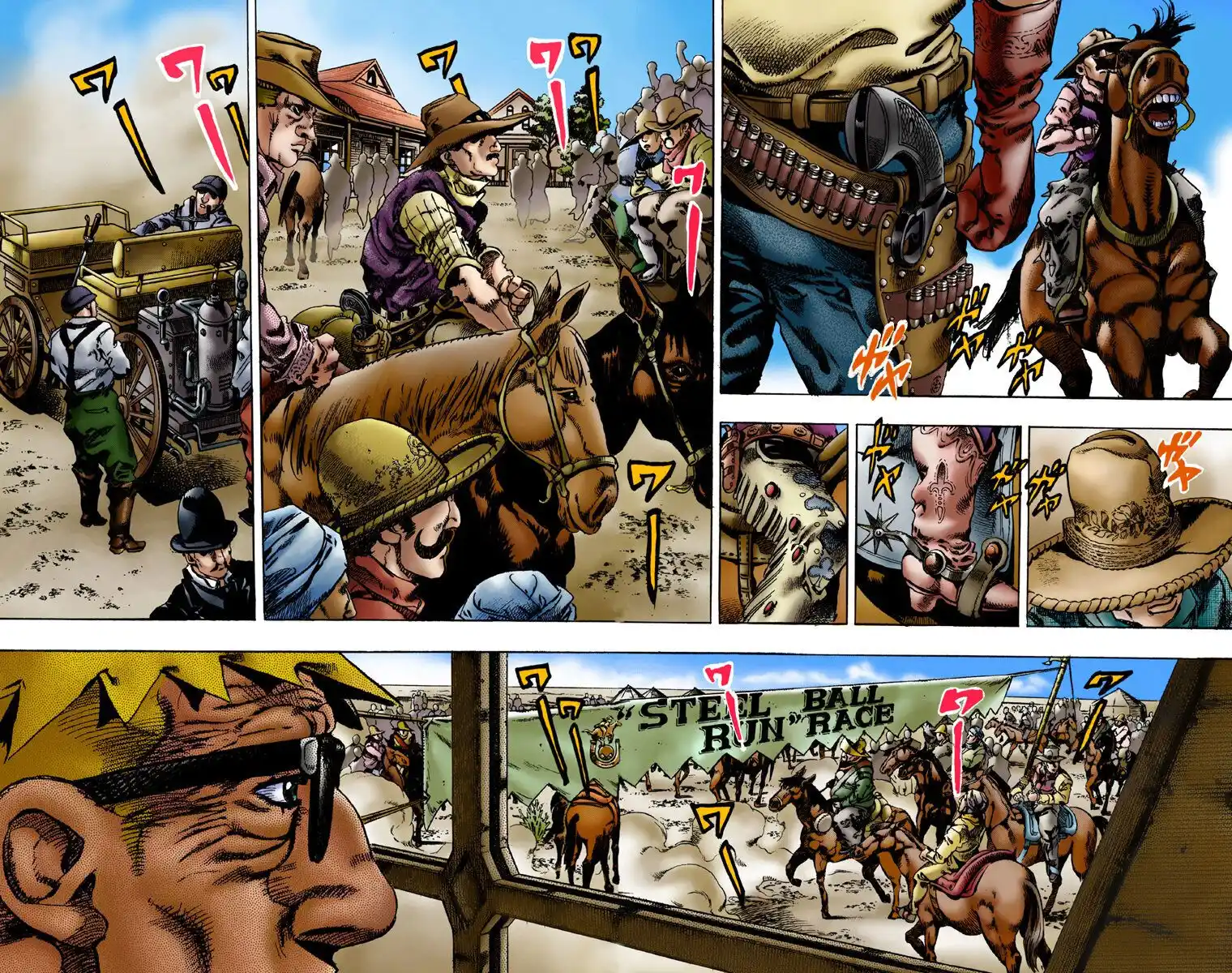 JoJo's Bizarre Adventure Part 7 - Steel Ball Run (Official Colored) Capitolo 01 page 17