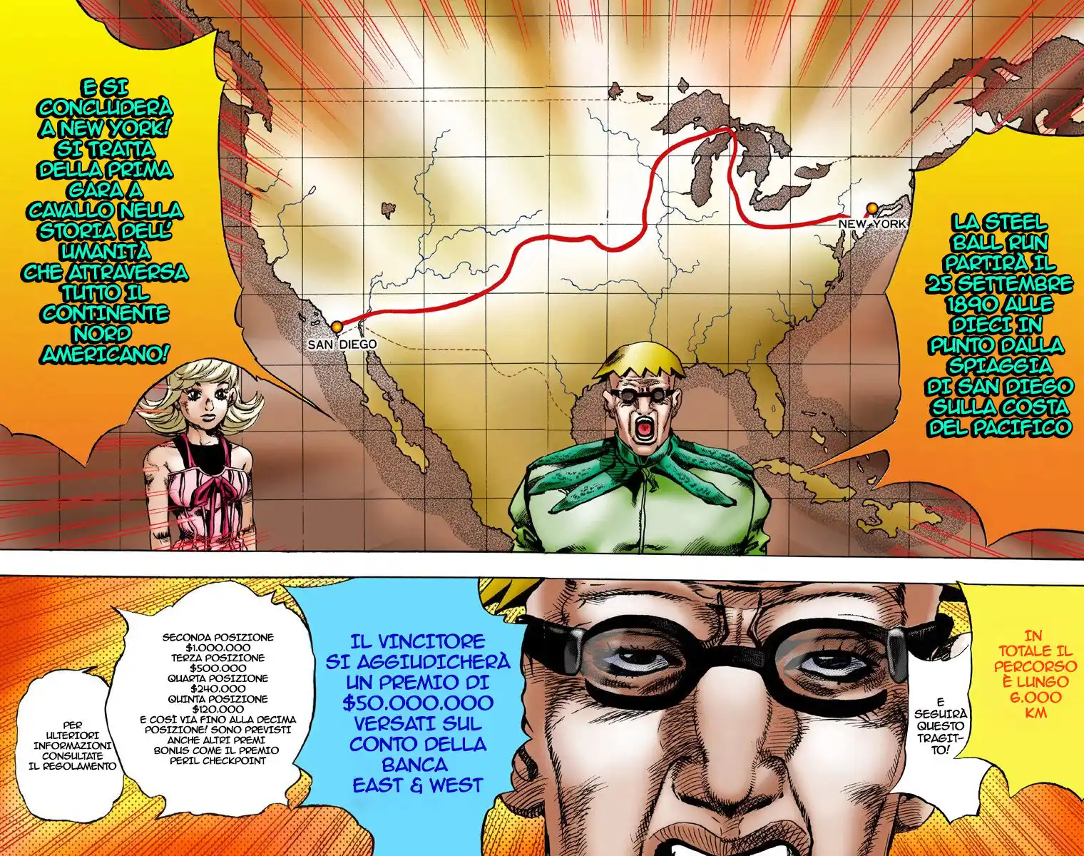 JoJo's Bizarre Adventure Part 7 - Steel Ball Run (Official Colored) Capitolo 01 page 19