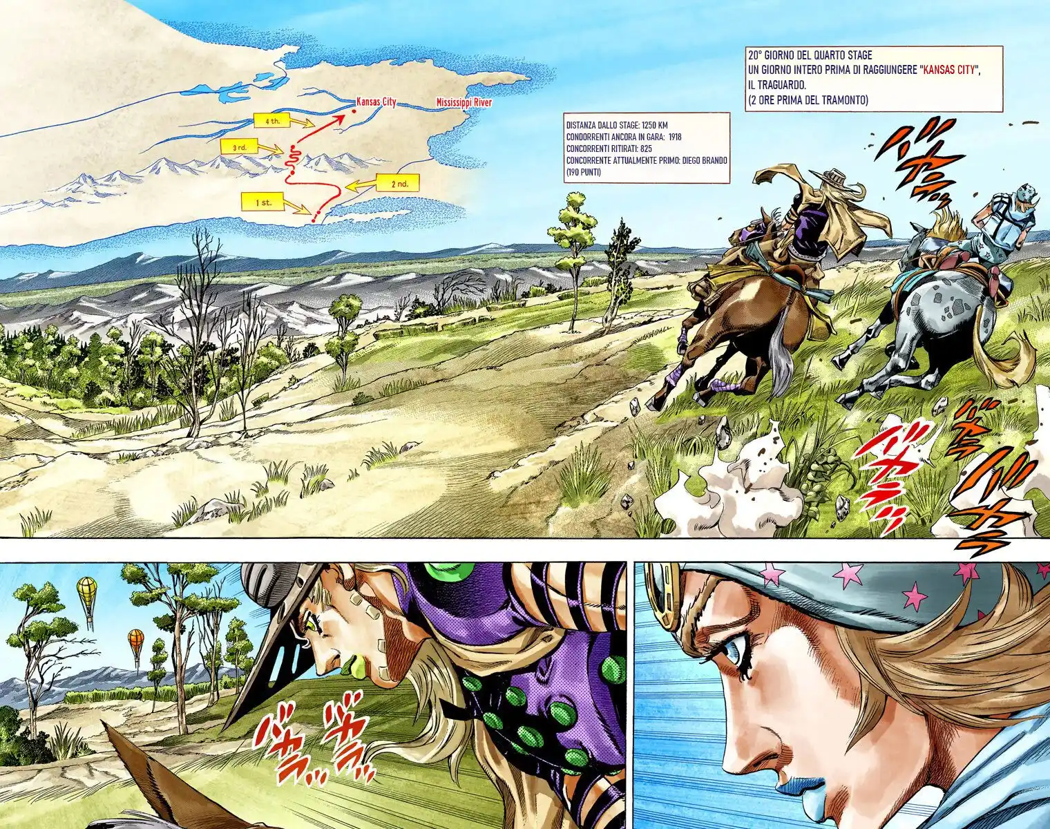 JoJo's Bizarre Adventure Part 7 - Steel Ball Run (Official Colored) Capitolo 36 page 3