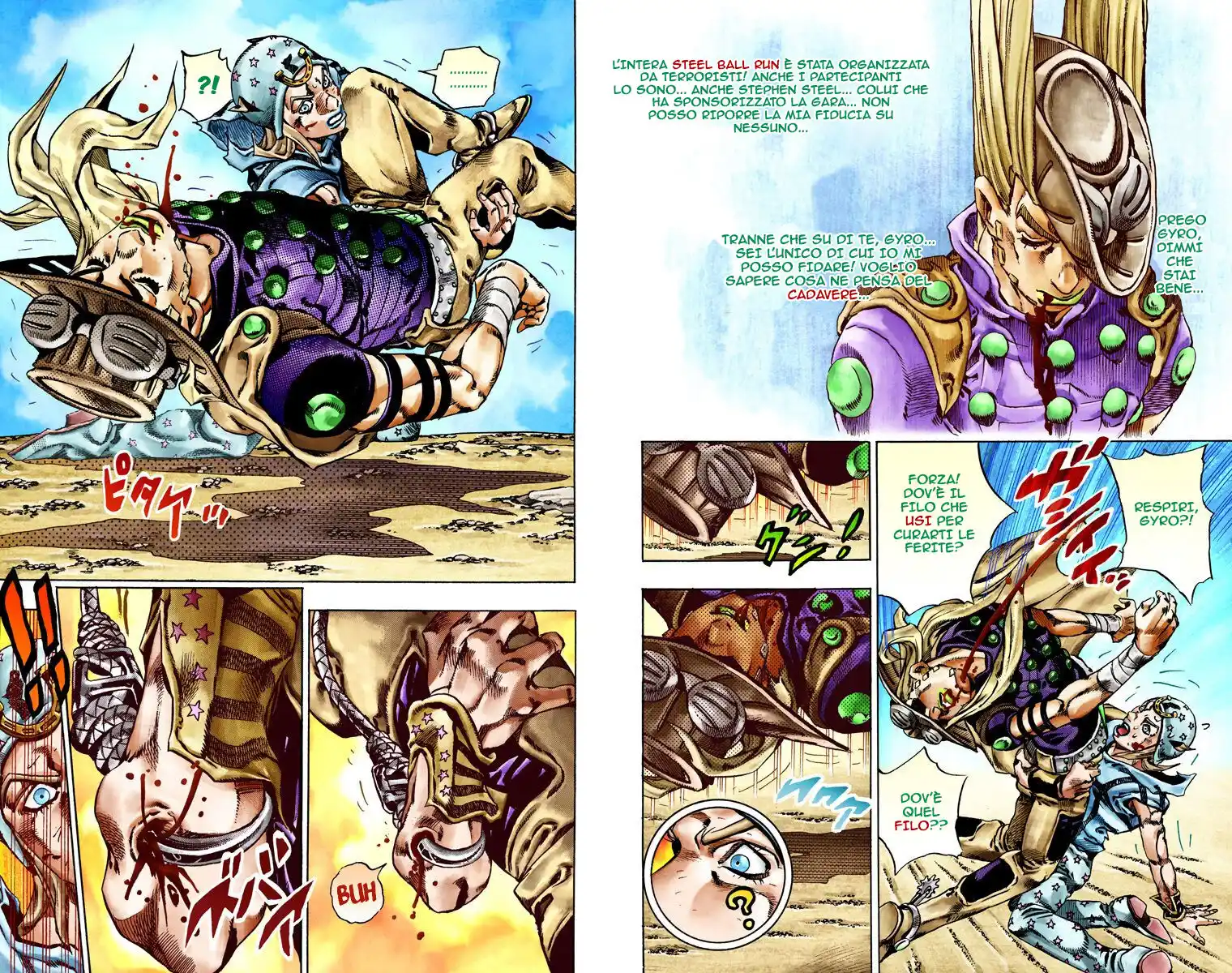 JoJo's Bizarre Adventure Part 7 - Steel Ball Run (Official Colored) Capitolo 27 page 14