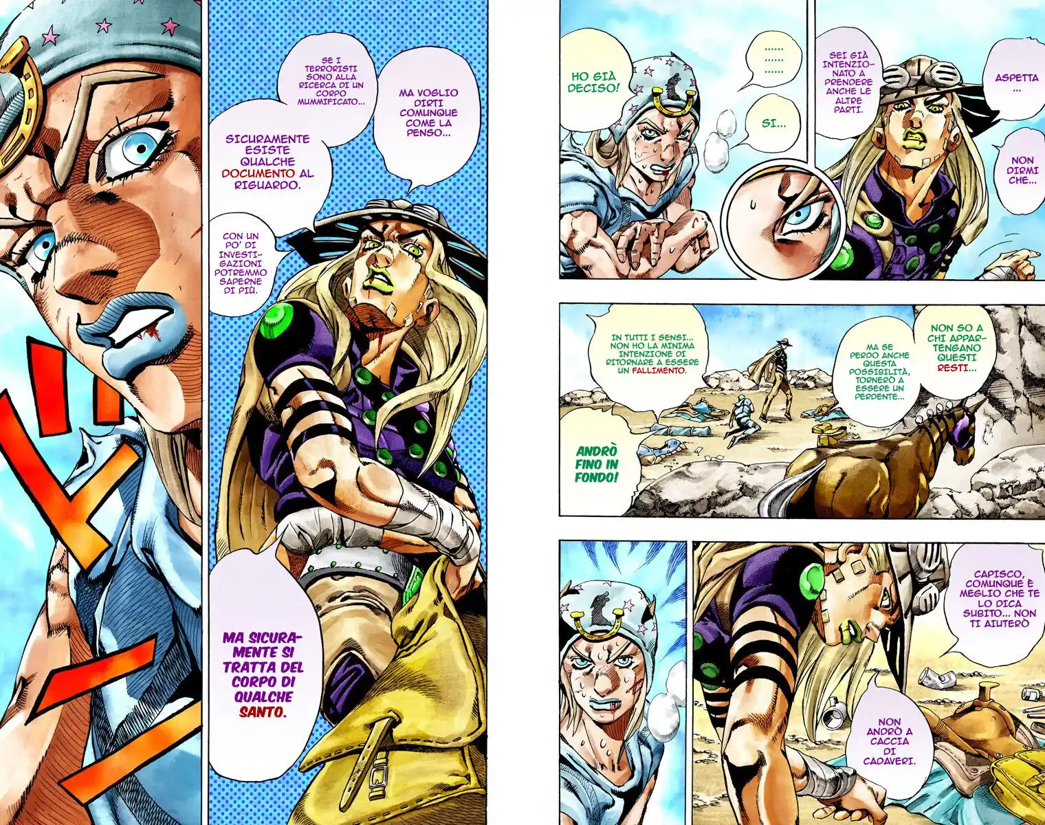 JoJo's Bizarre Adventure Part 7 - Steel Ball Run (Official Colored) Capitolo 27 page 28