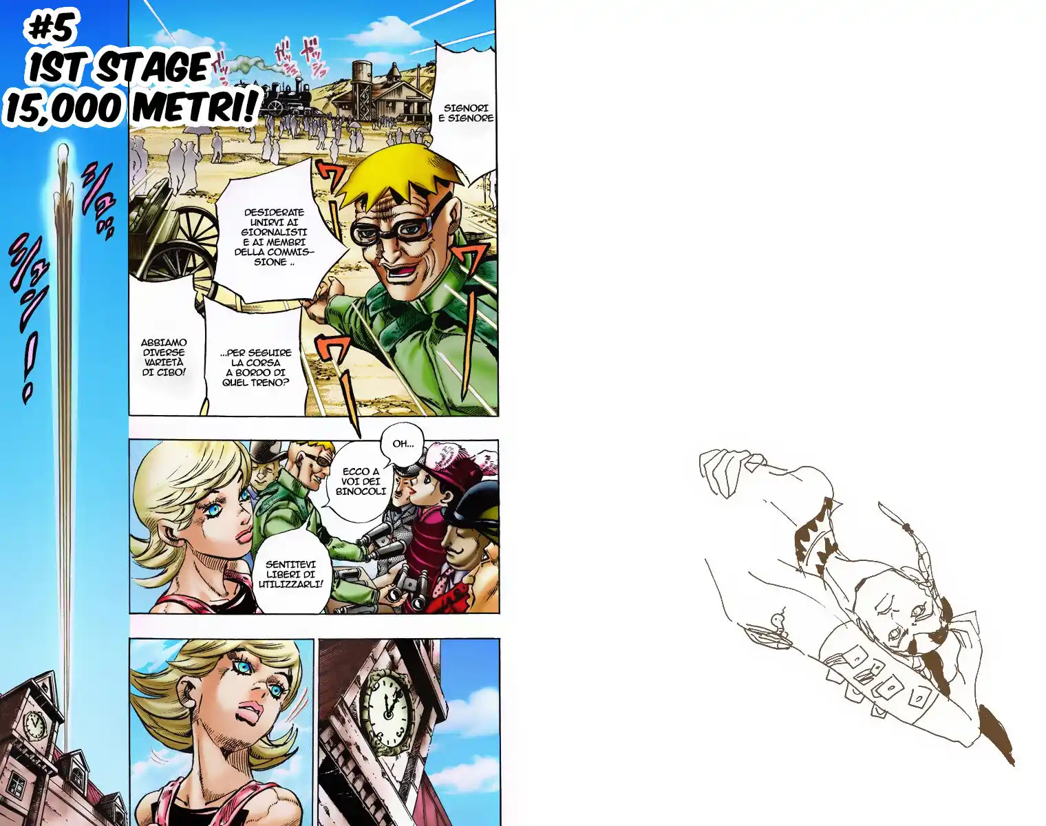 JoJo's Bizarre Adventure Part 7 - Steel Ball Run (Official Colored) Capitolo 05 page 1