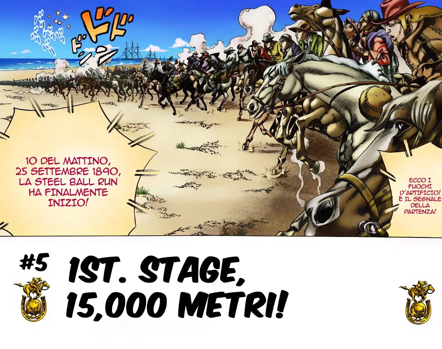 JoJo's Bizarre Adventure Part 7 - Steel Ball Run (Official Colored) Capitolo 05 page 2