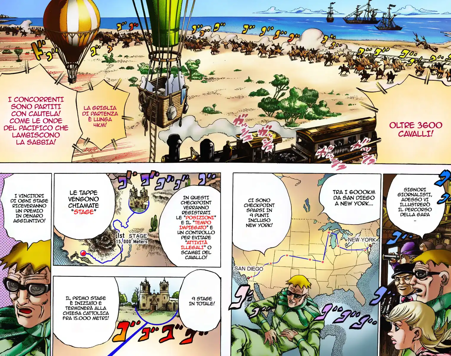 JoJo's Bizarre Adventure Part 7 - Steel Ball Run (Official Colored) Capitolo 05 page 3