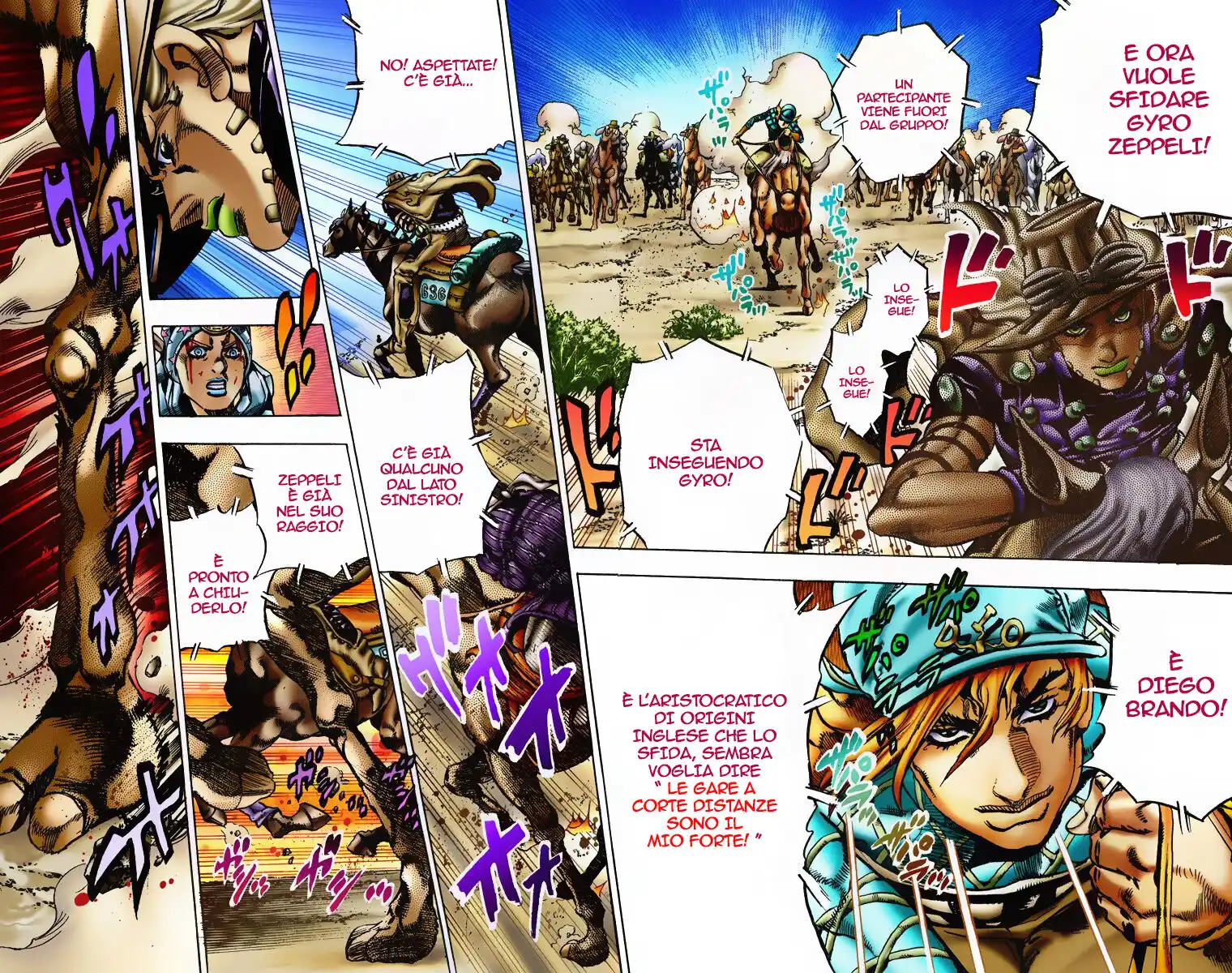 JoJo's Bizarre Adventure Part 7 - Steel Ball Run (Official Colored) Capitolo 05 page 8