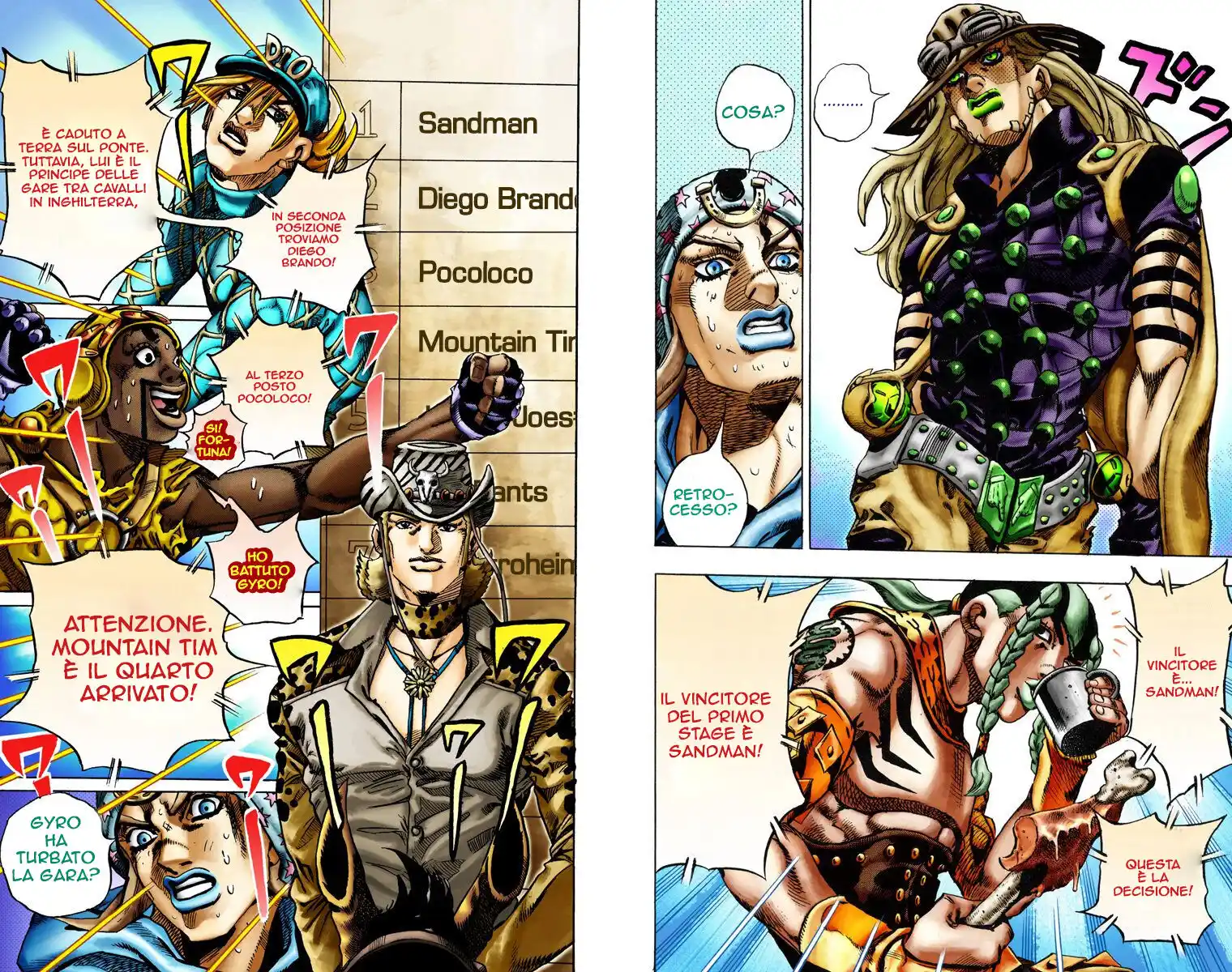 JoJo's Bizarre Adventure Part 7 - Steel Ball Run (Official Colored) Capitolo 12 page 8