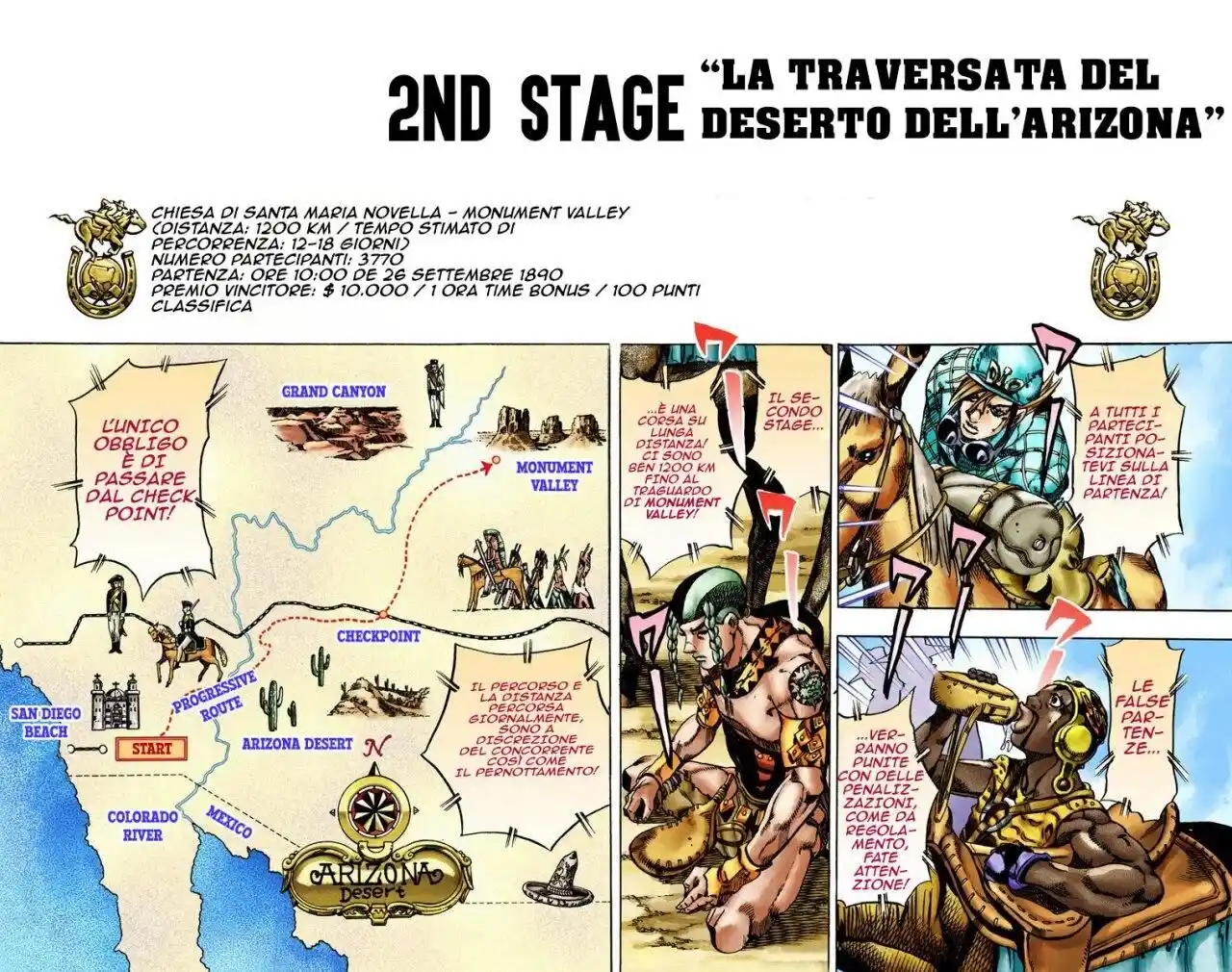 JoJo's Bizarre Adventure Part 7 - Steel Ball Run (Official Colored) Capitolo 13 page 9