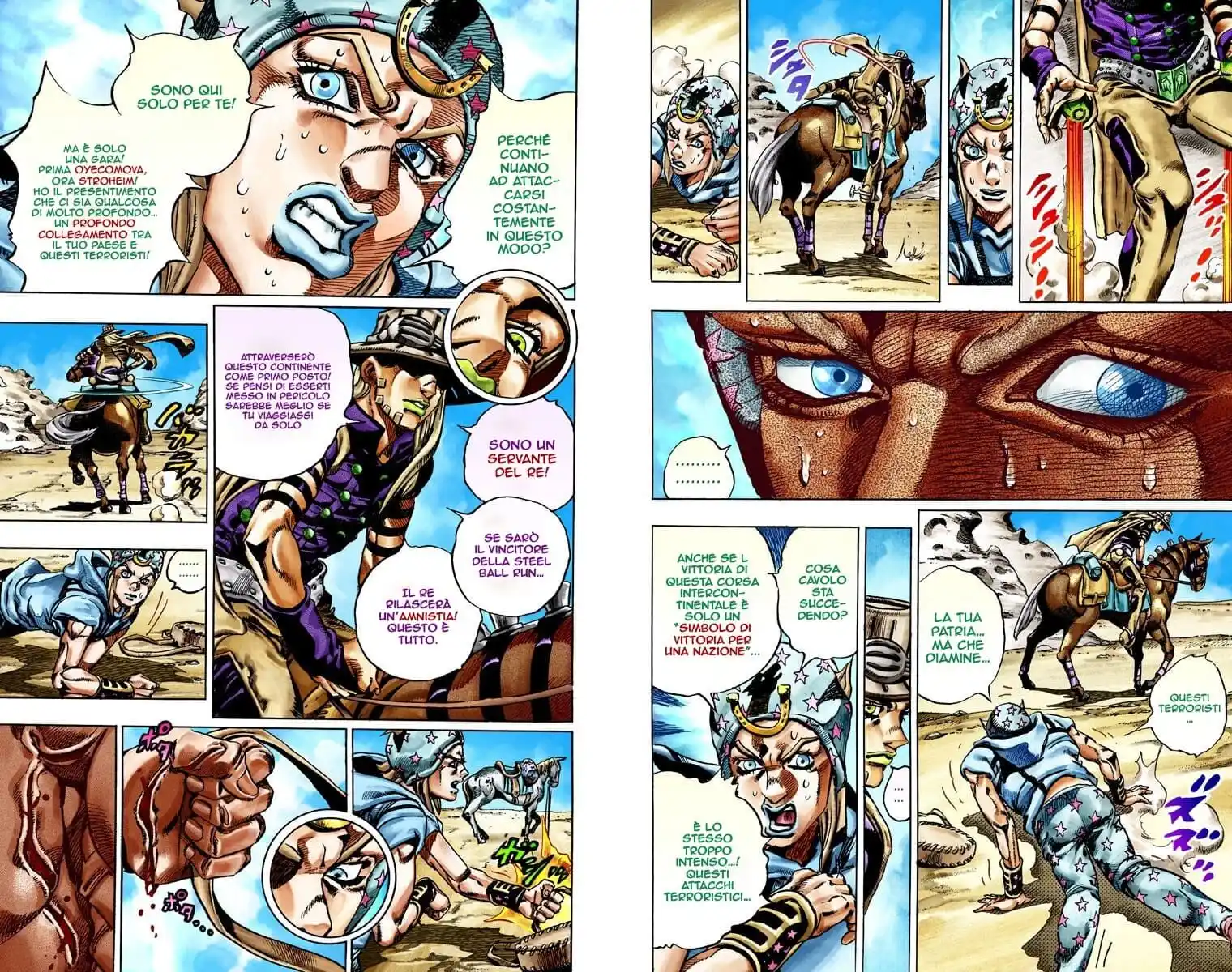 JoJo's Bizarre Adventure Part 7 - Steel Ball Run (Official Colored) Capitolo 25 page 12