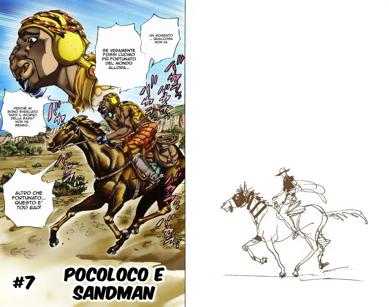 JoJo's Bizarre Adventure Part 7 - Steel Ball Run (Official Colored) Capitolo 07 page 1