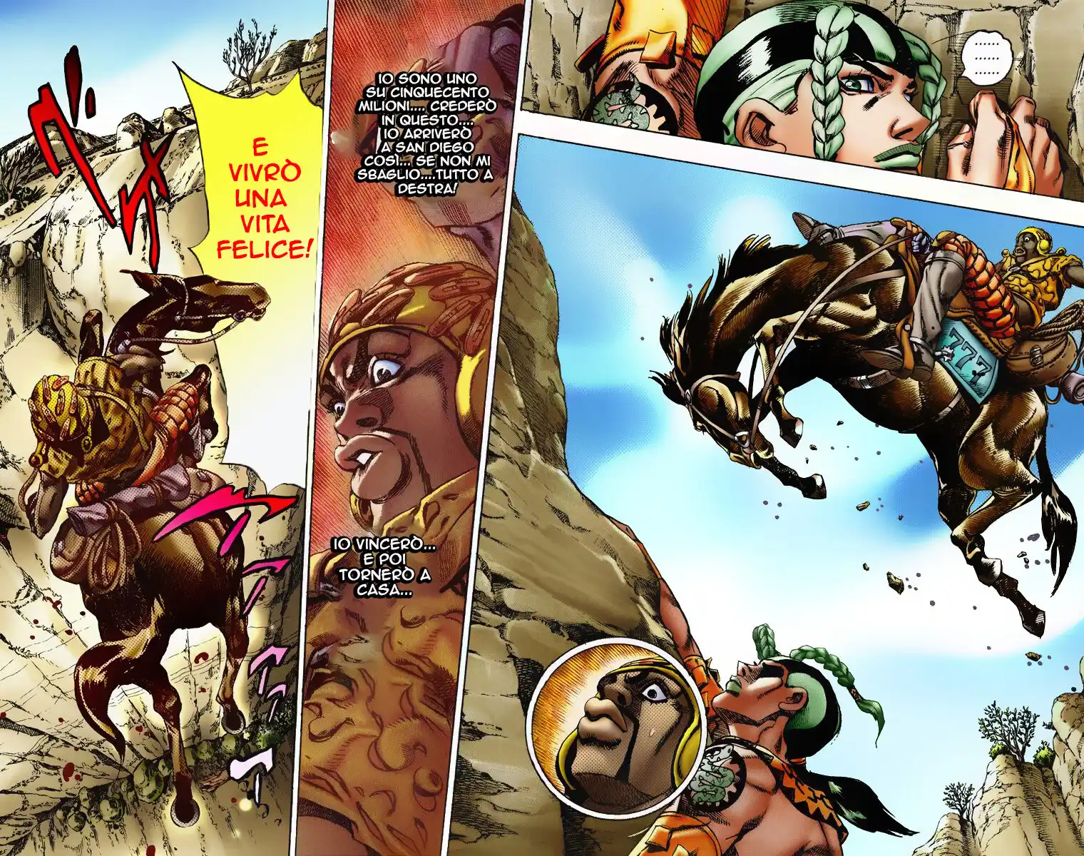 JoJo's Bizarre Adventure Part 7 - Steel Ball Run (Official Colored) Capitolo 07 page 6