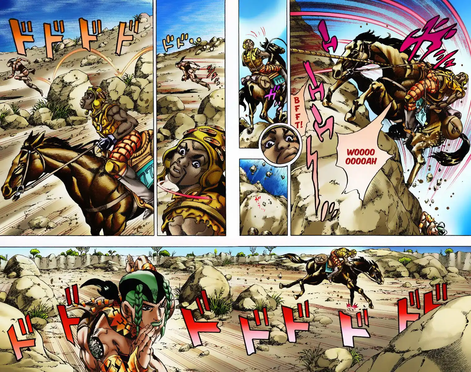 JoJo's Bizarre Adventure Part 7 - Steel Ball Run (Official Colored) Capitolo 07 page 8