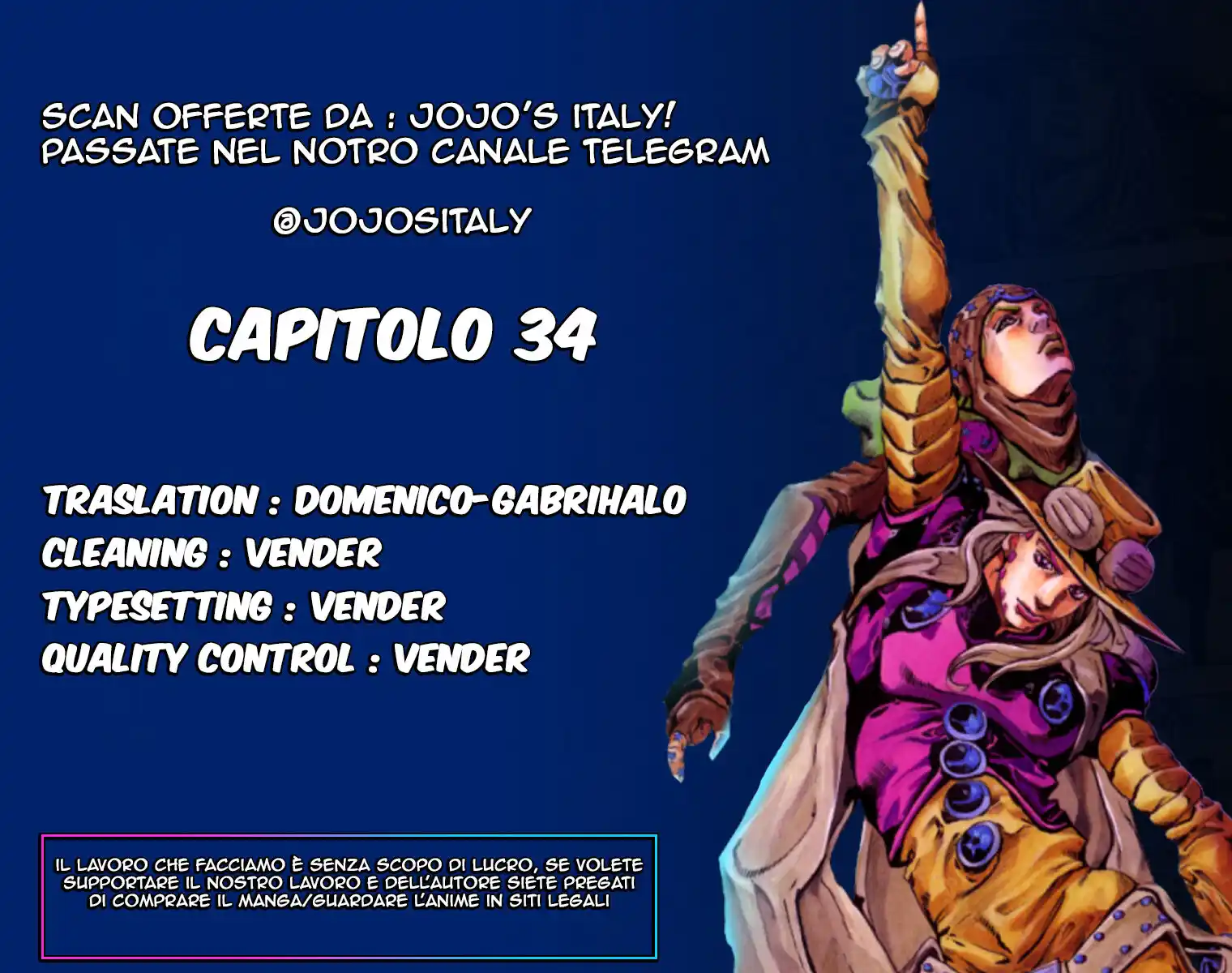 JoJo's Bizarre Adventure Part 7 - Steel Ball Run (Official Colored) Capitolo 34 page 1