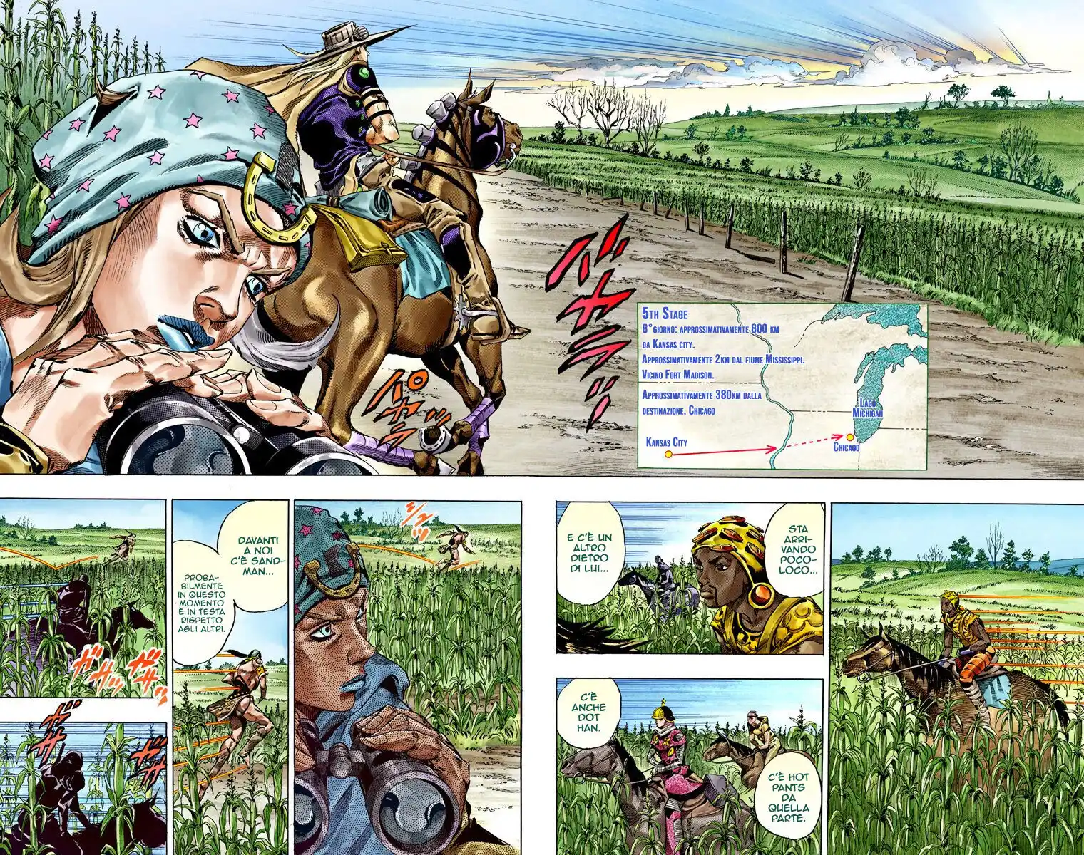 JoJo's Bizarre Adventure Part 7 - Steel Ball Run (Official Colored) Capitolo 41 page 3