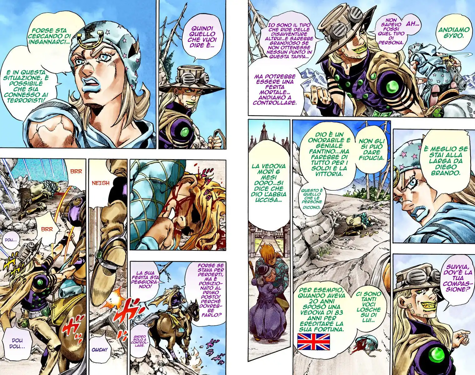 JoJo's Bizarre Adventure Part 7 - Steel Ball Run (Official Colored) Capitolo 28 page 16