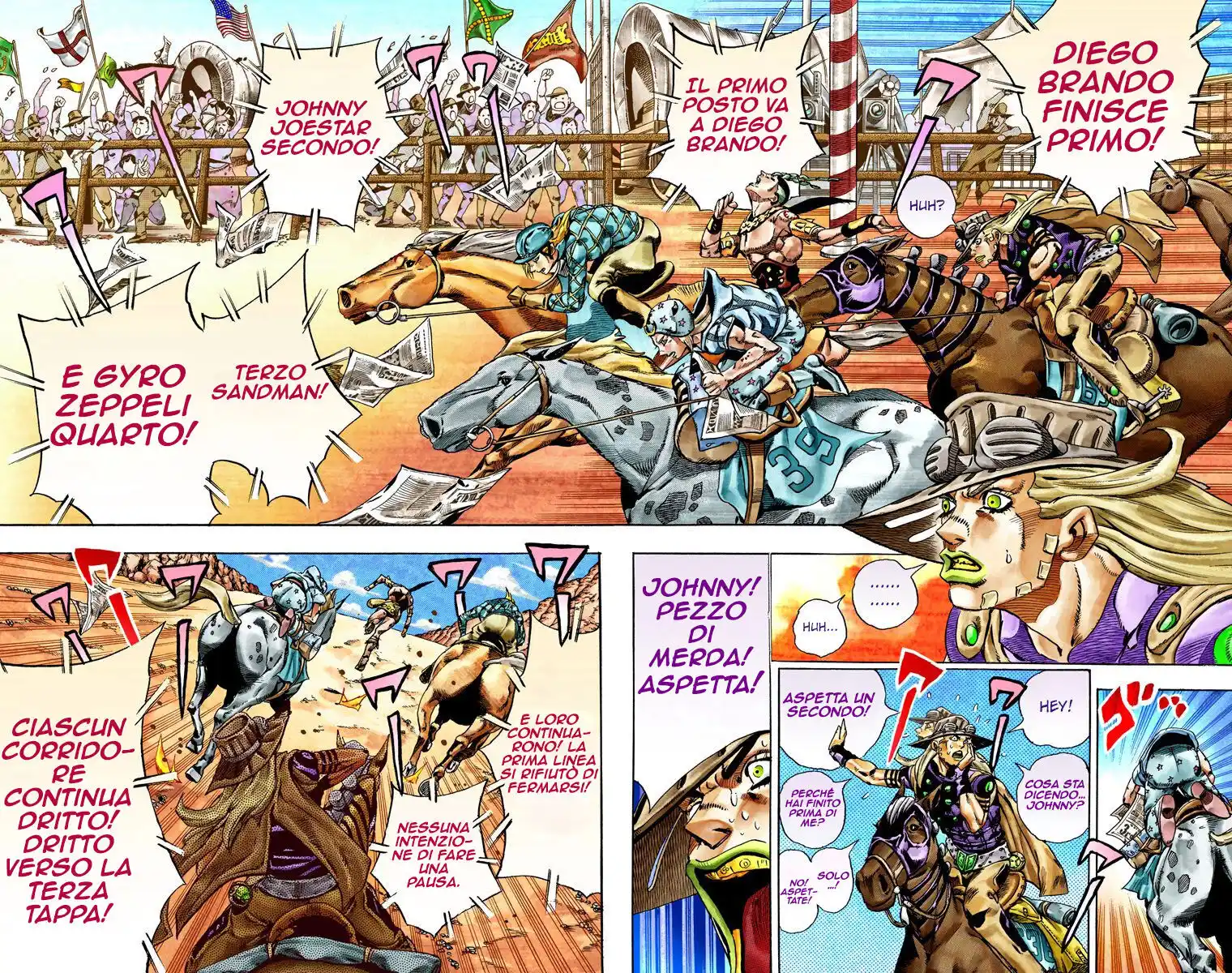 JoJo's Bizarre Adventure Part 7 - Steel Ball Run (Official Colored) Capitolo 28 page 8