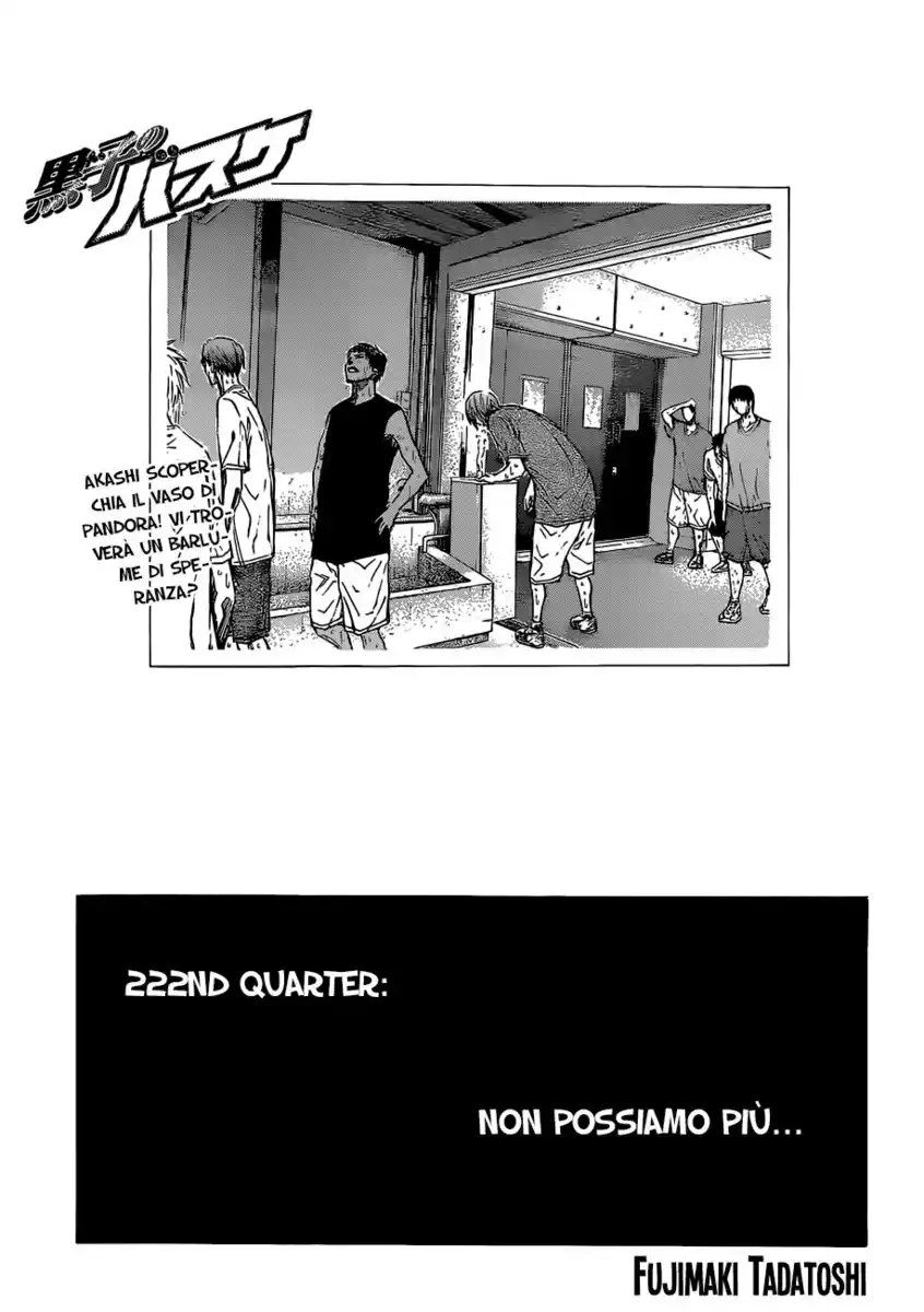 Kuroko no Basket Capitolo 222 page 2