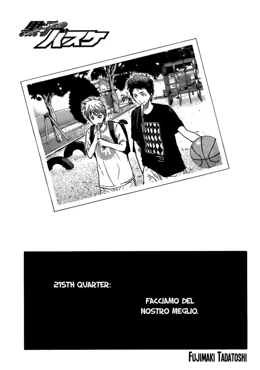 Kuroko no Basket Capitolo 215 page 2