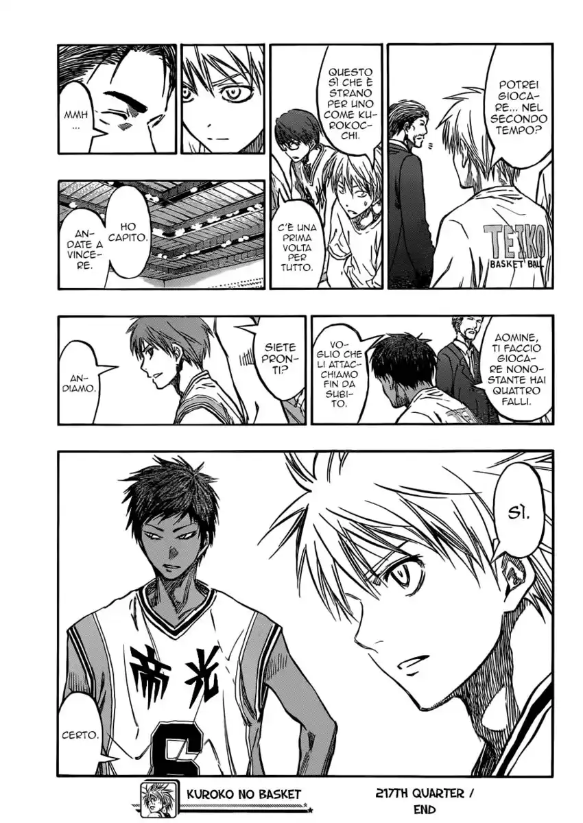 Kuroko no Basket Capitolo 217 page 20