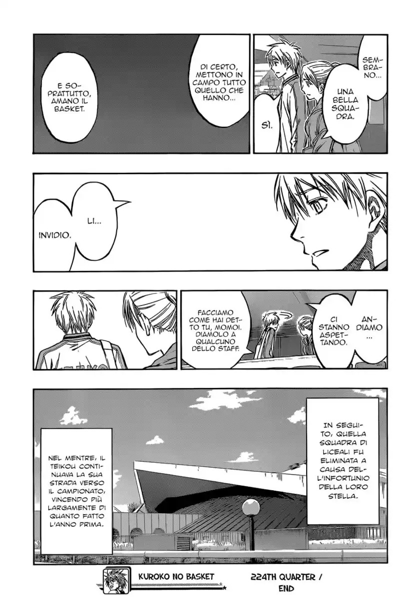 Kuroko no Basket Capitolo 224 page 19