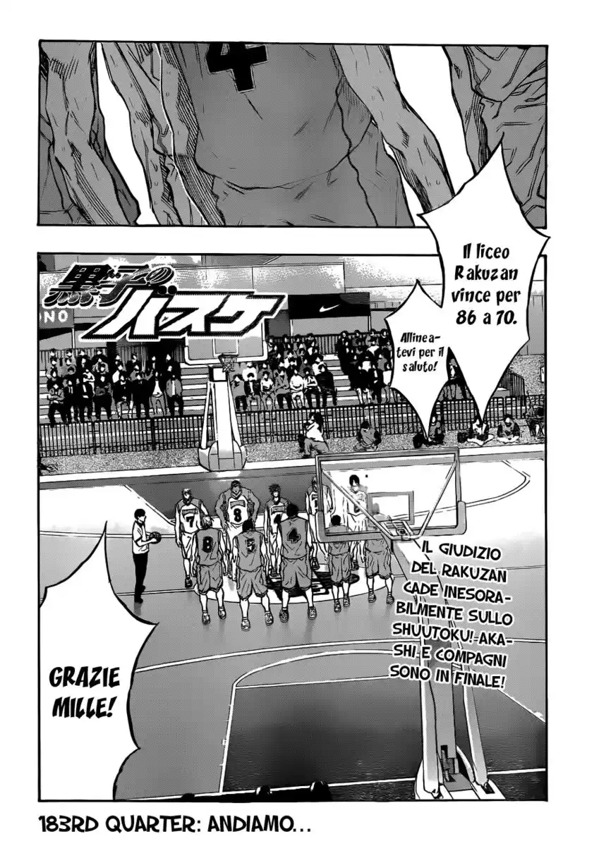 Kuroko no Basket Capitolo 183 page 3