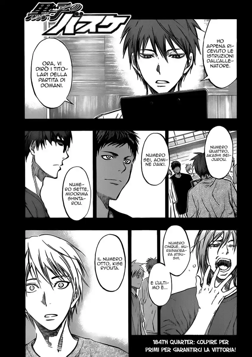 Kuroko no Basket Capitolo 184 page 2