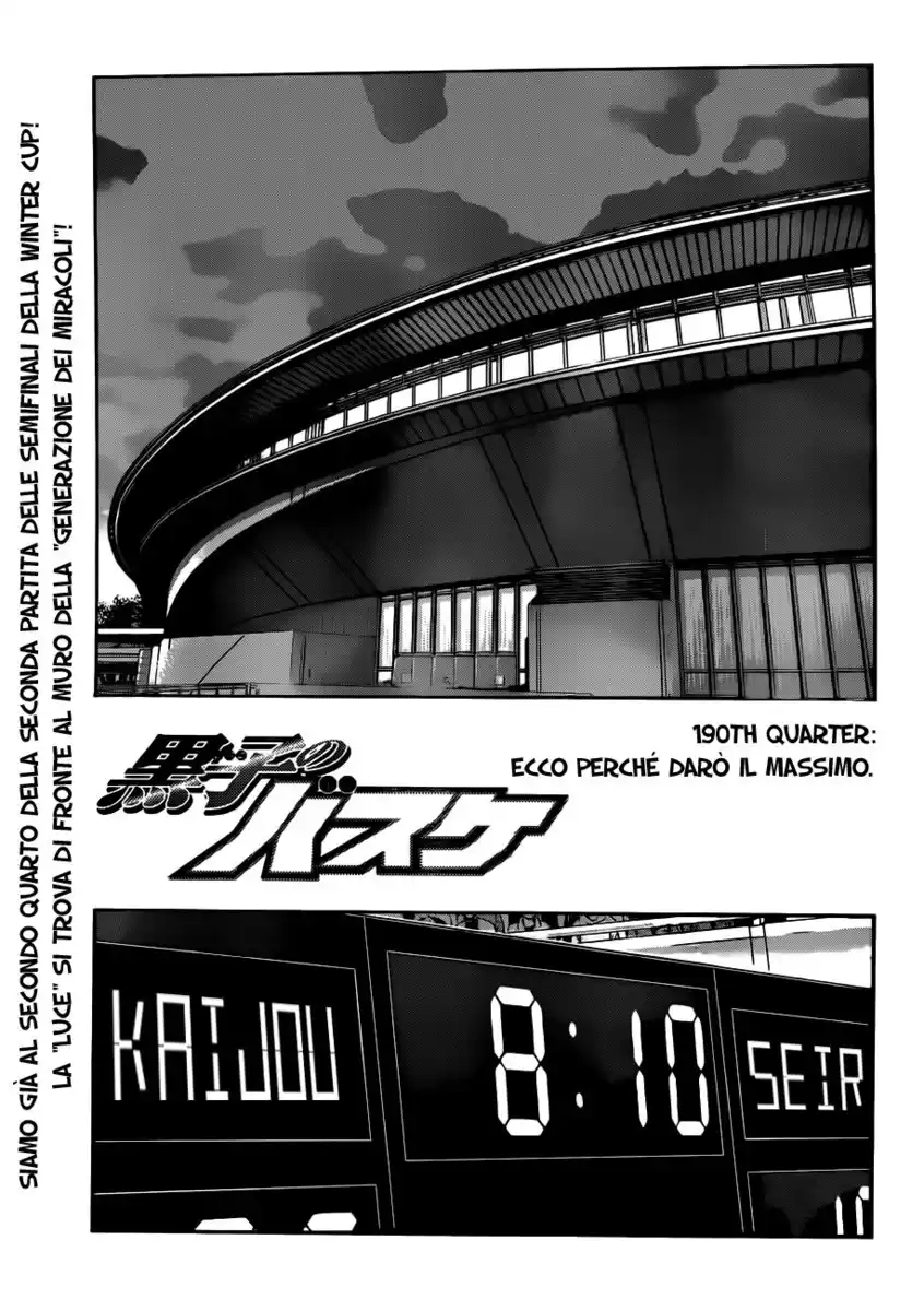 Kuroko no Basket Capitolo 190 page 10