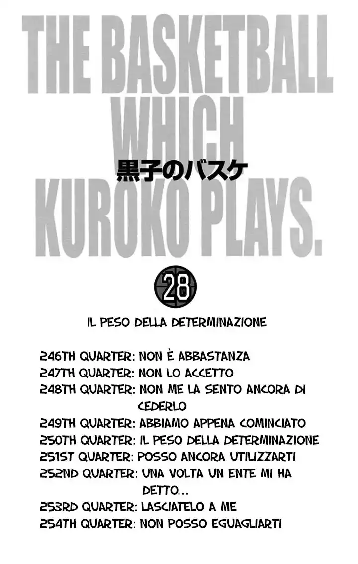 Kuroko no Basket Capitolo 246 page 6