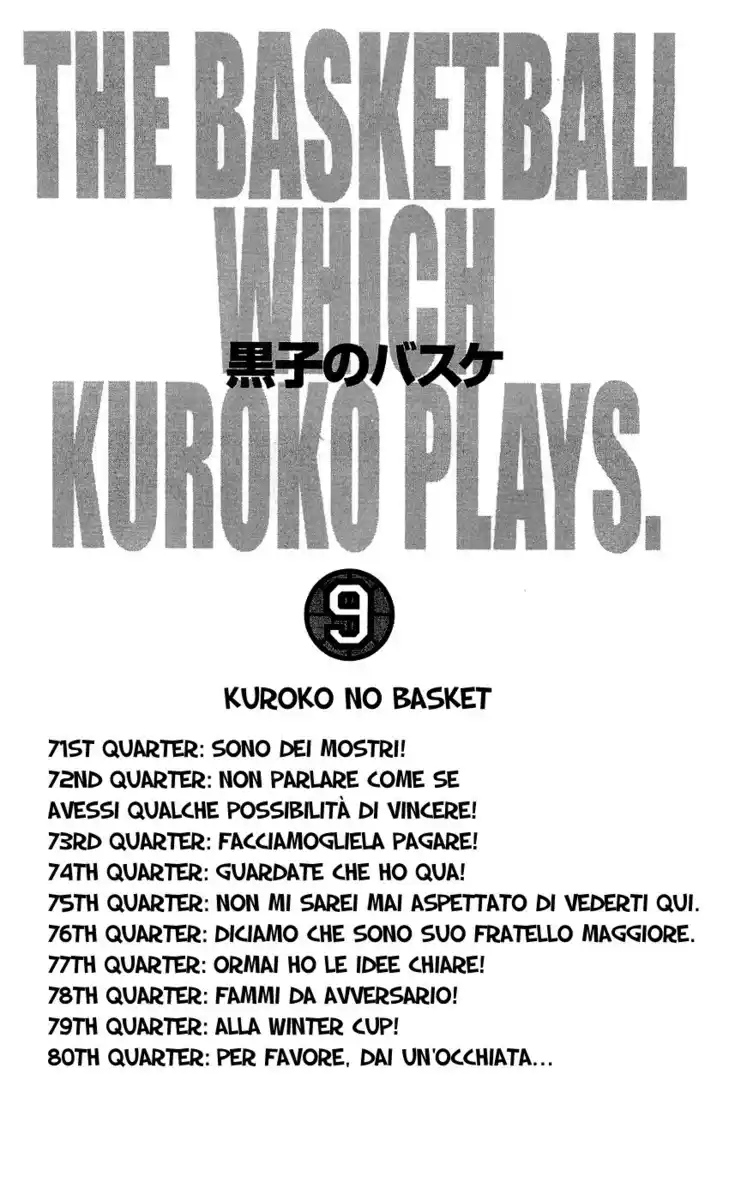 Kuroko no Basket Capitolo 71 page 8