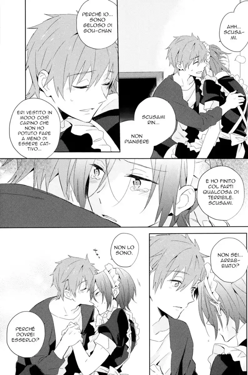 Free! dj - Ijiwaru Kareshi to Maid Fuku Oneshot page 12